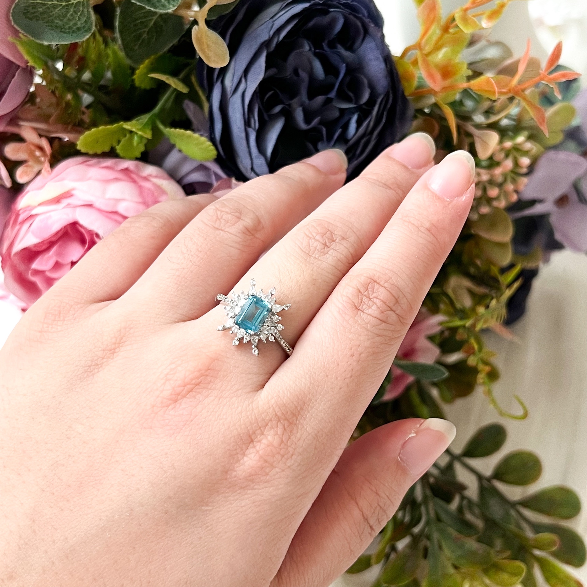 Blue Topaz Ring - S925