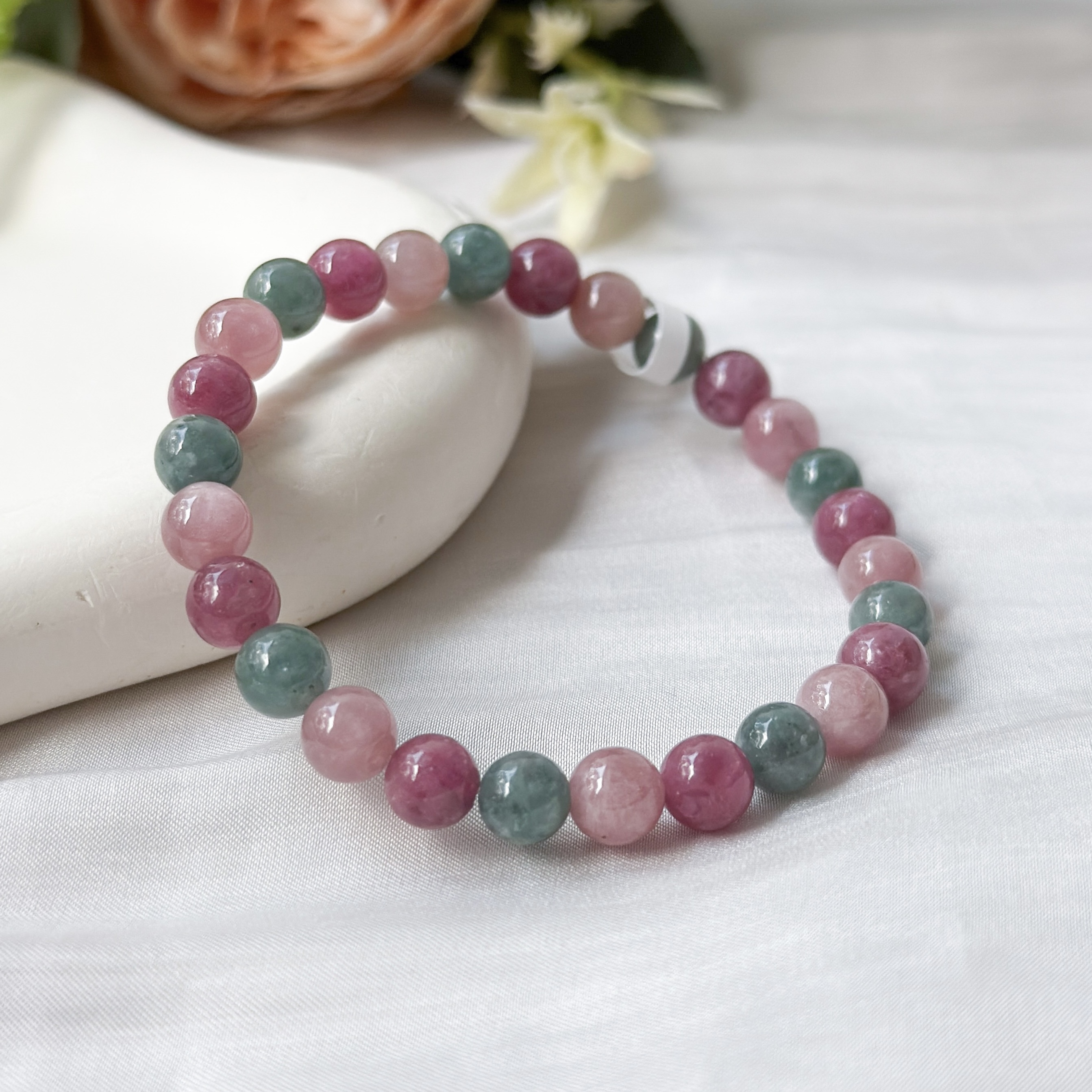 Bubblegum Tourmaline 6mm AAA Bracelet