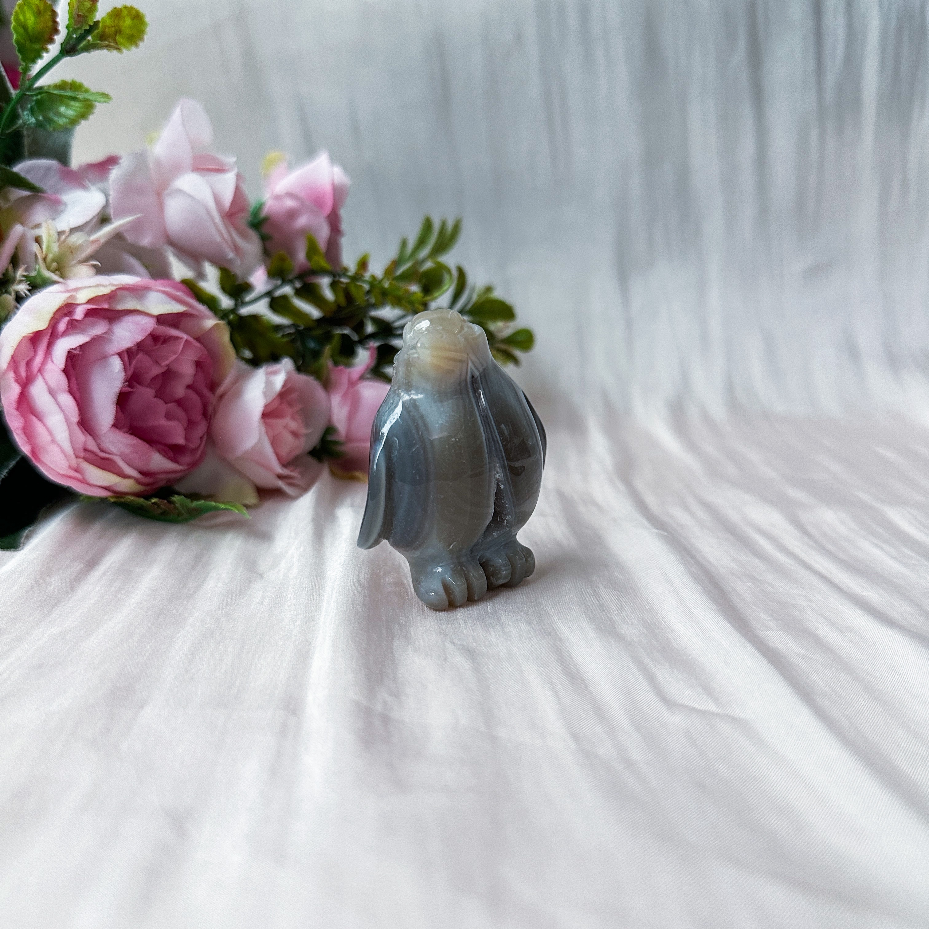 Druzy Agate Penguin (47.6mm)