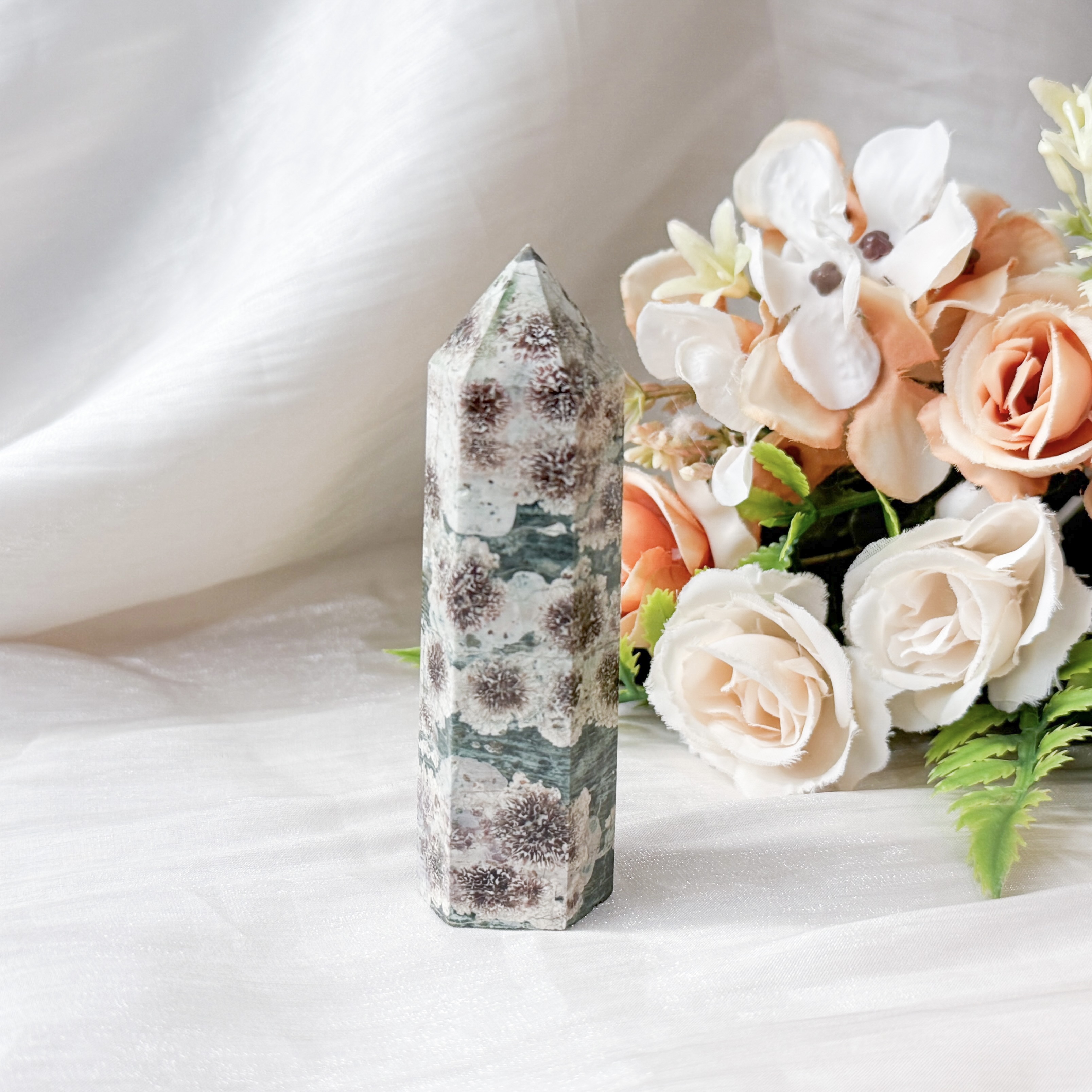 Rhyolite Flower Green Jasper