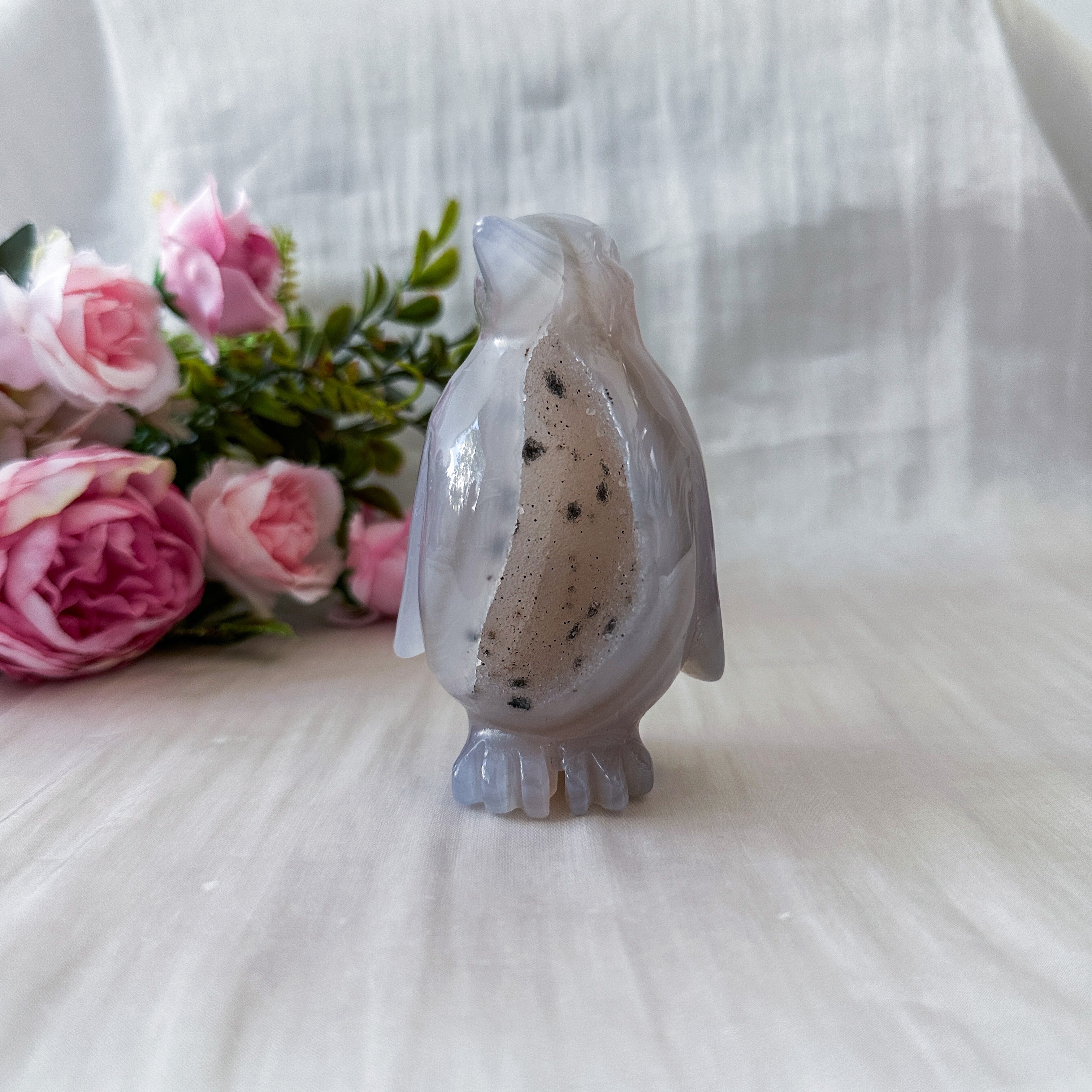 Druzy Agate Penguin (55.2mm)