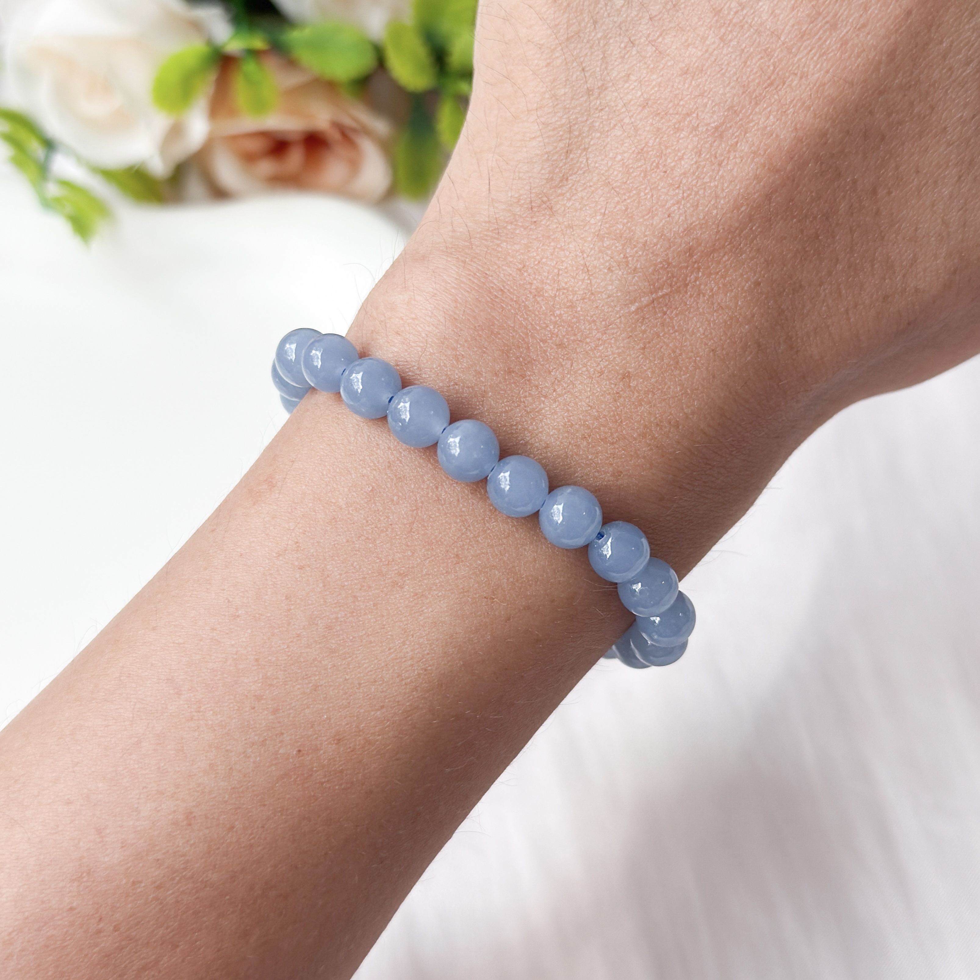 Angelite 6mm AAAA Bracelet