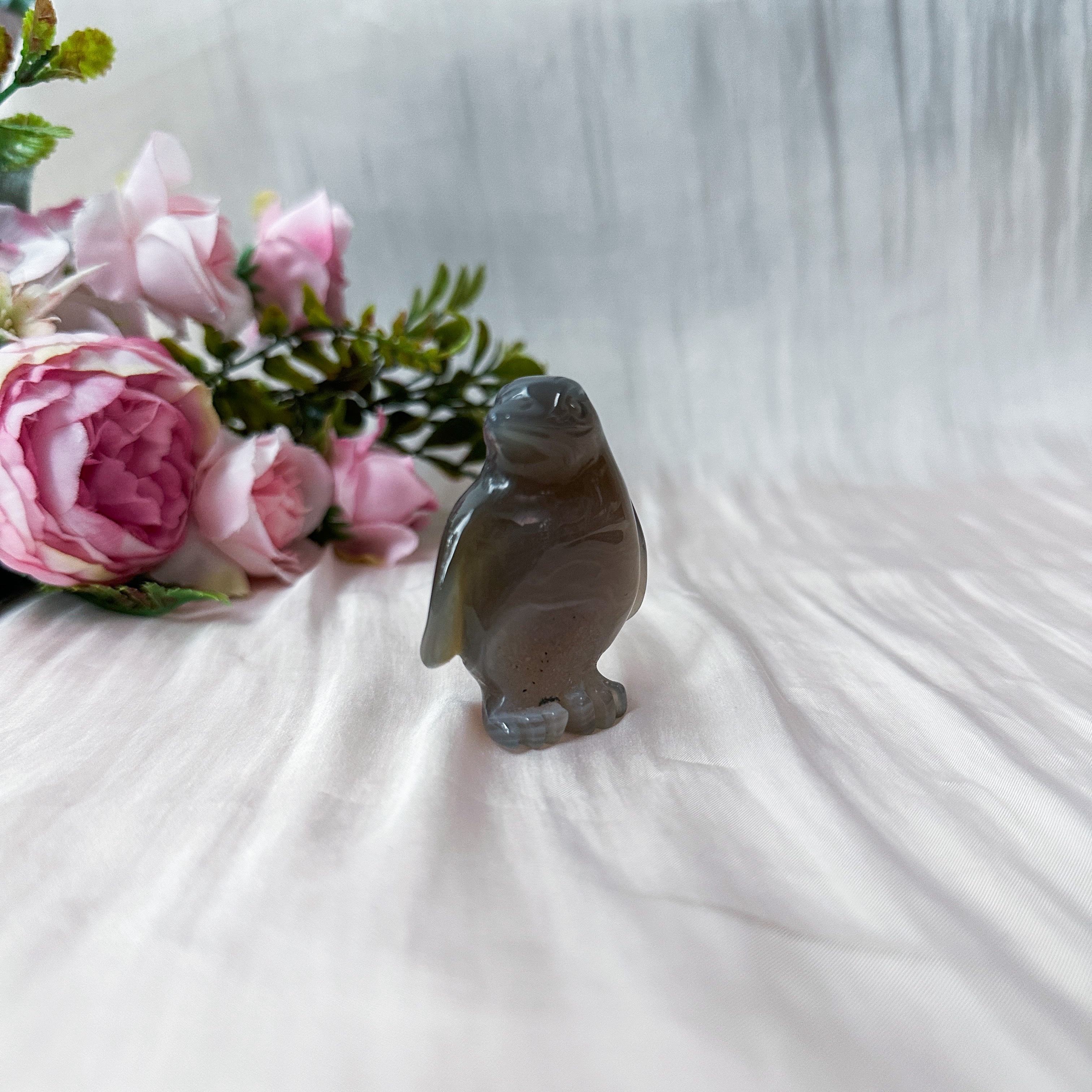 Druzy Agate Penguin (42.7mm)