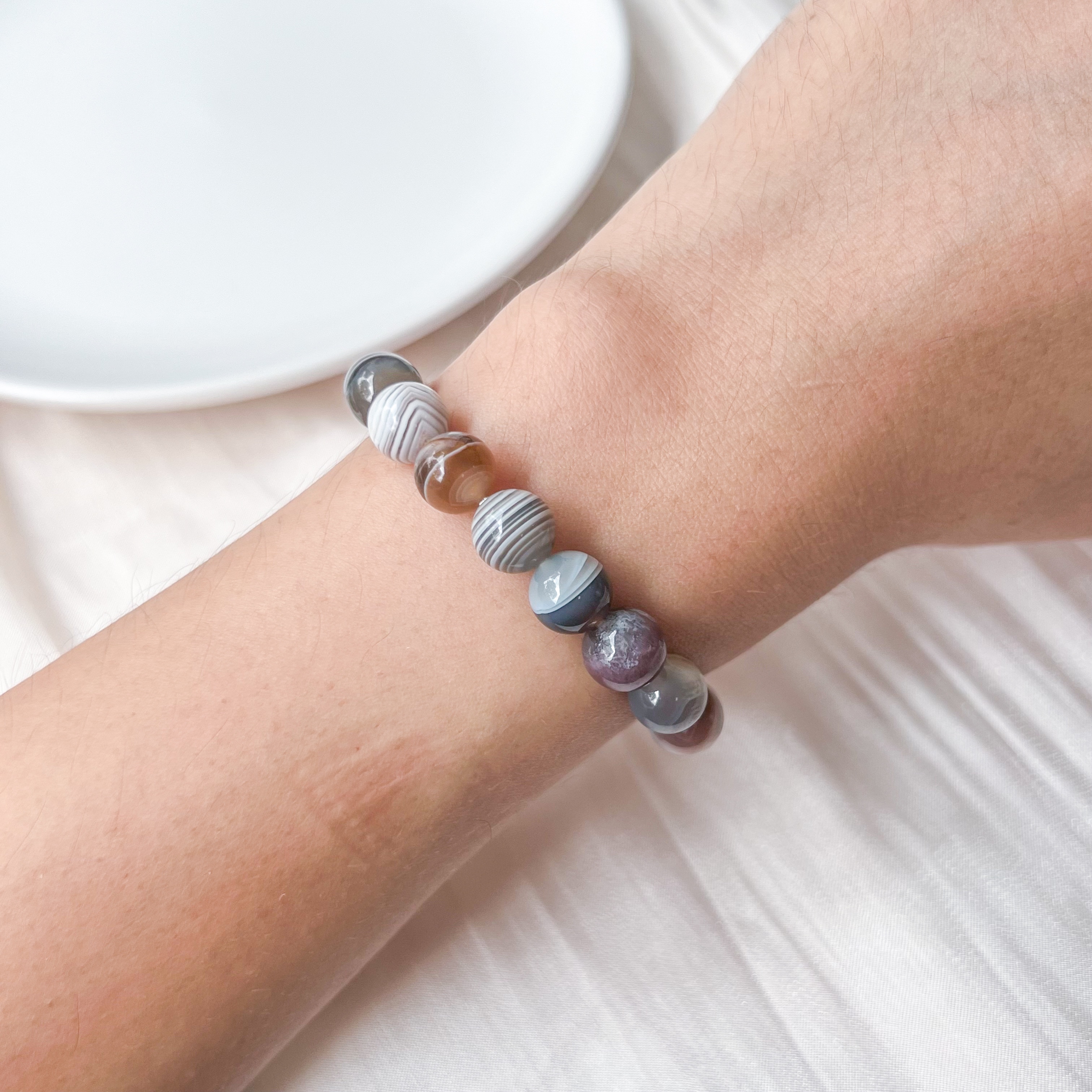 Botswana Agate 8mm AAA Bracelet