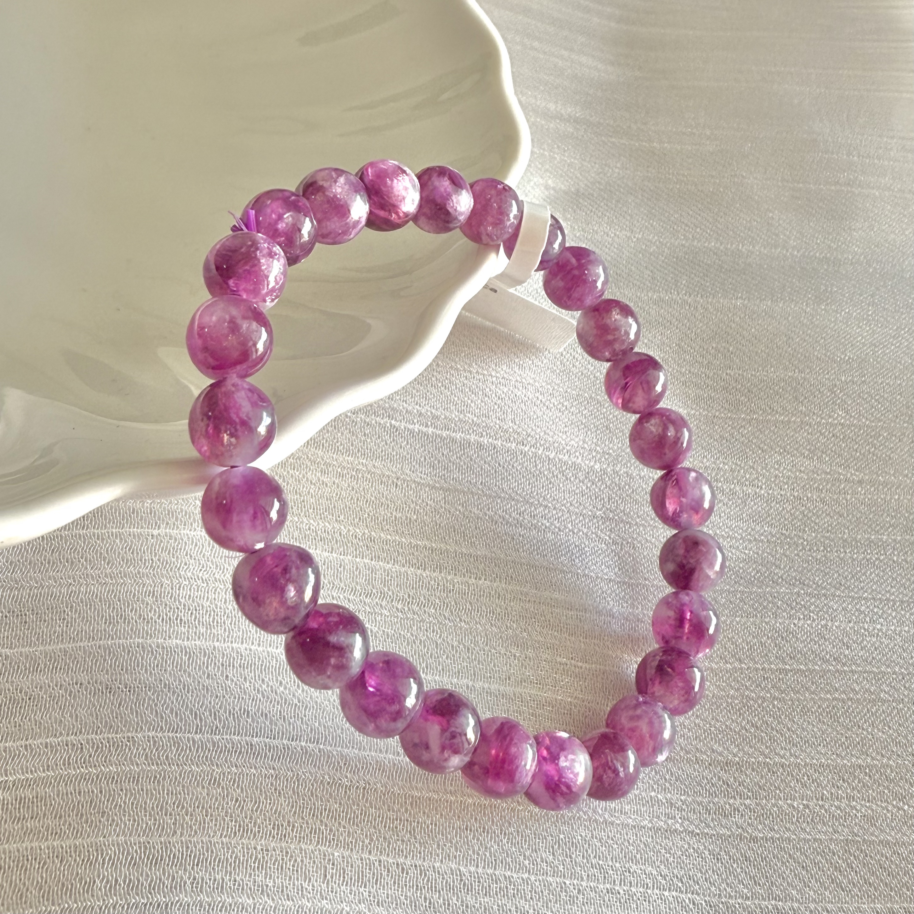 Purple Mica 7-8mm AAA Bracelet