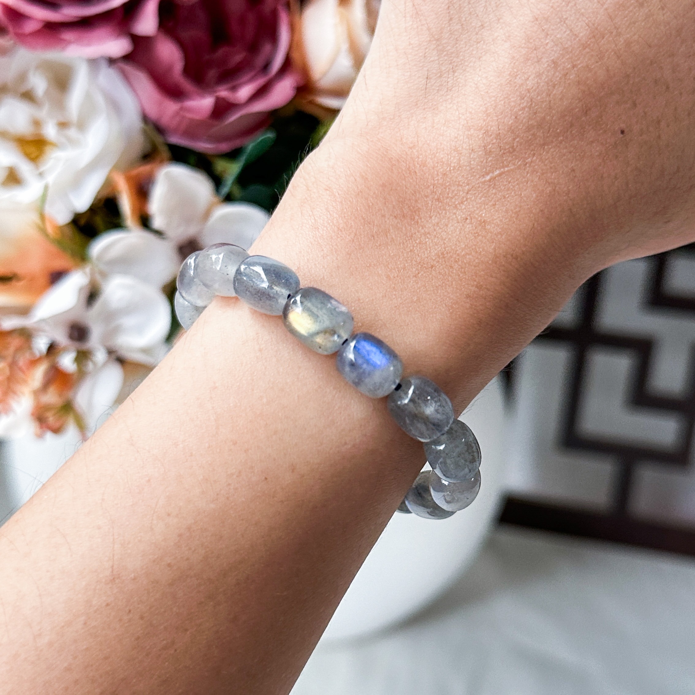 Labradorite Canister Bracelet