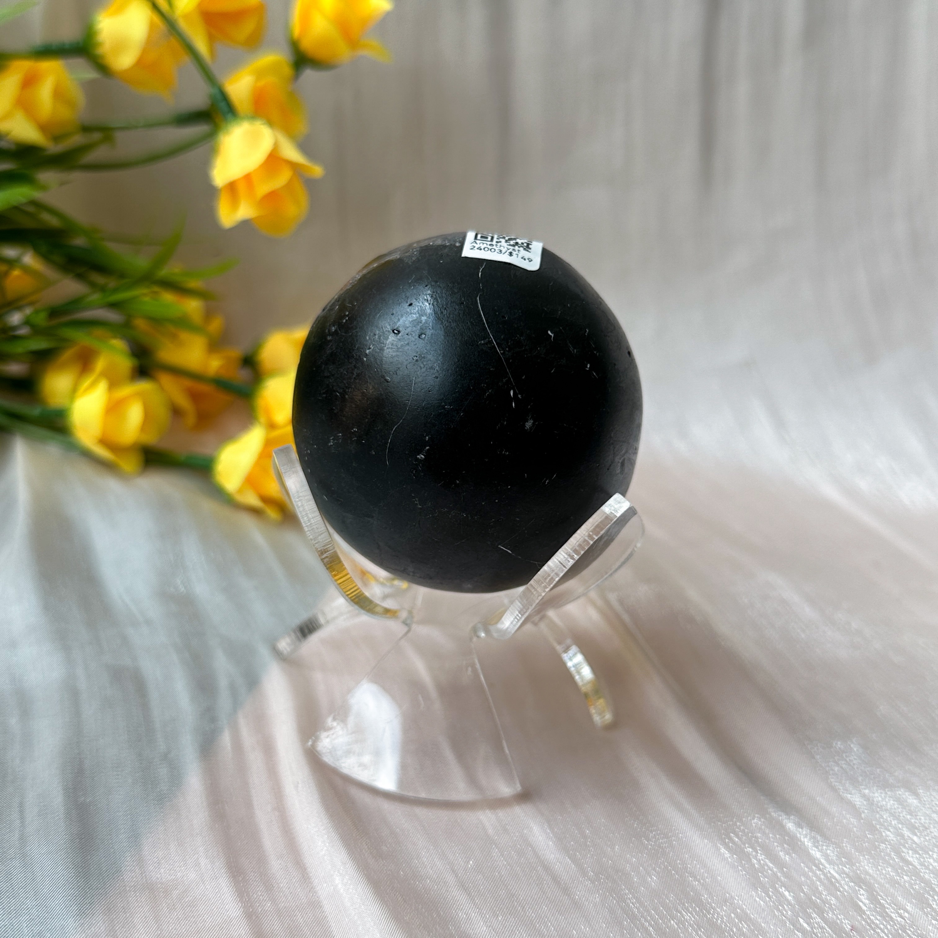 Amethyst Raw Sphere w Sphere Stand