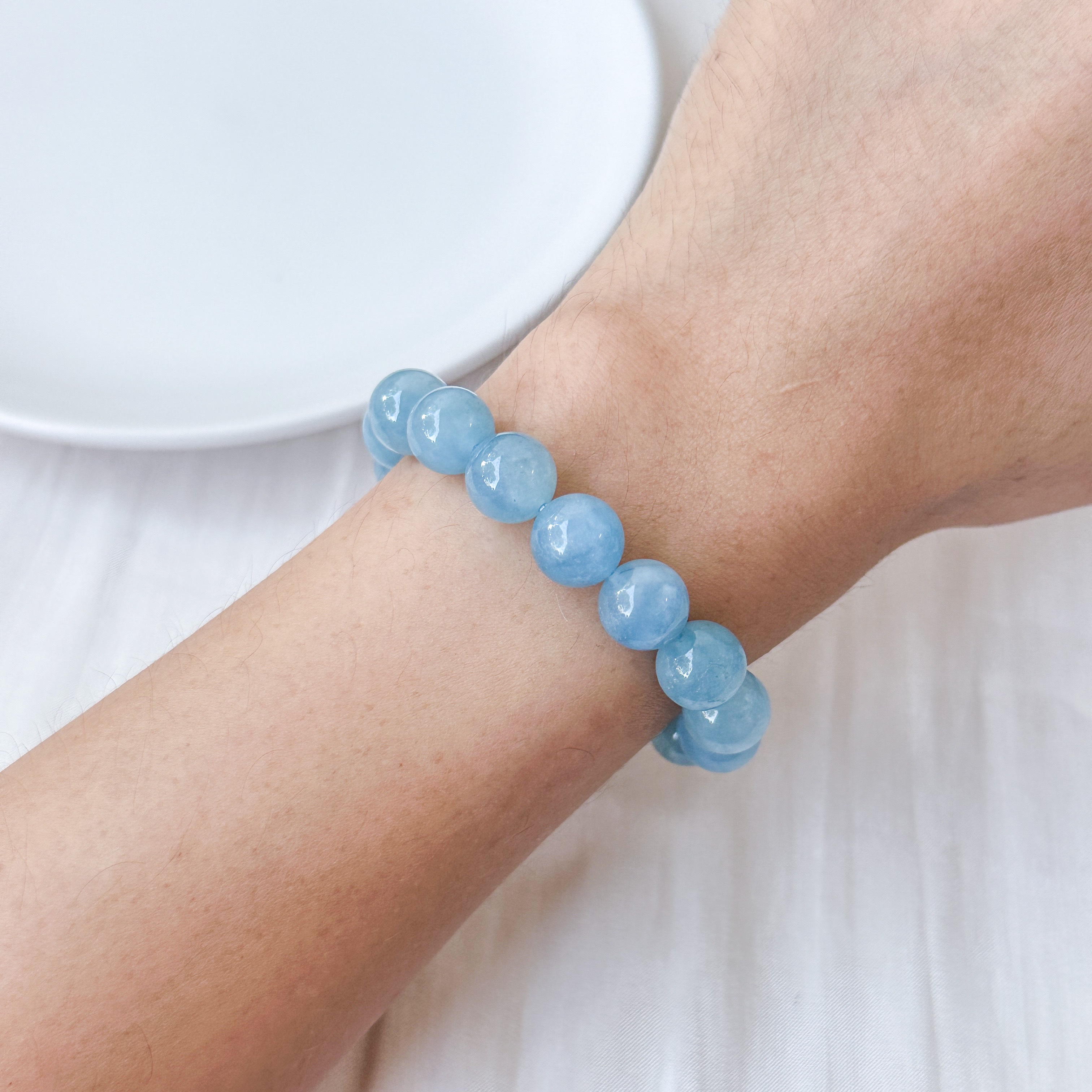 Aquamarine 9-10mm Bracelet