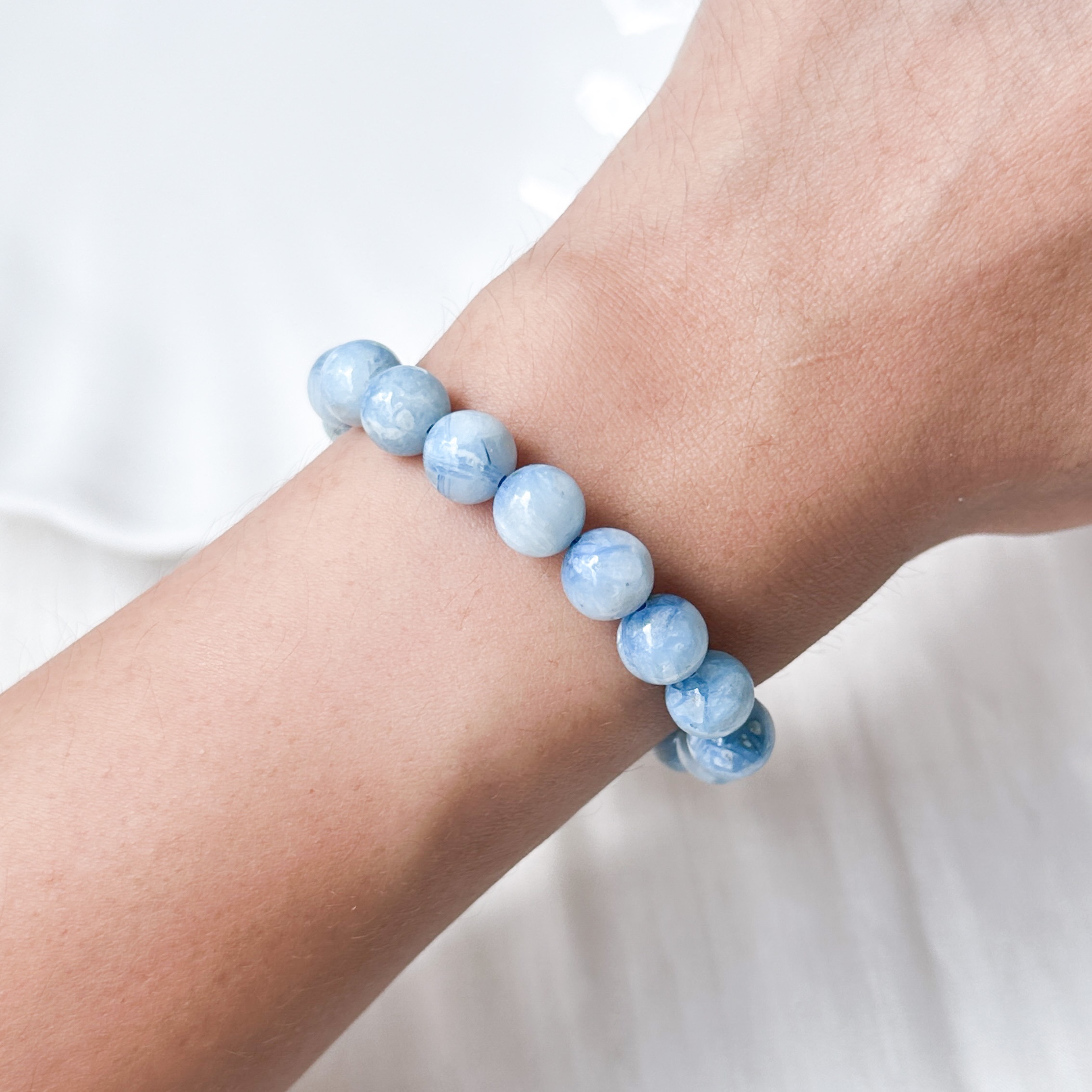 Blue Aragonite 8mm Bracelet