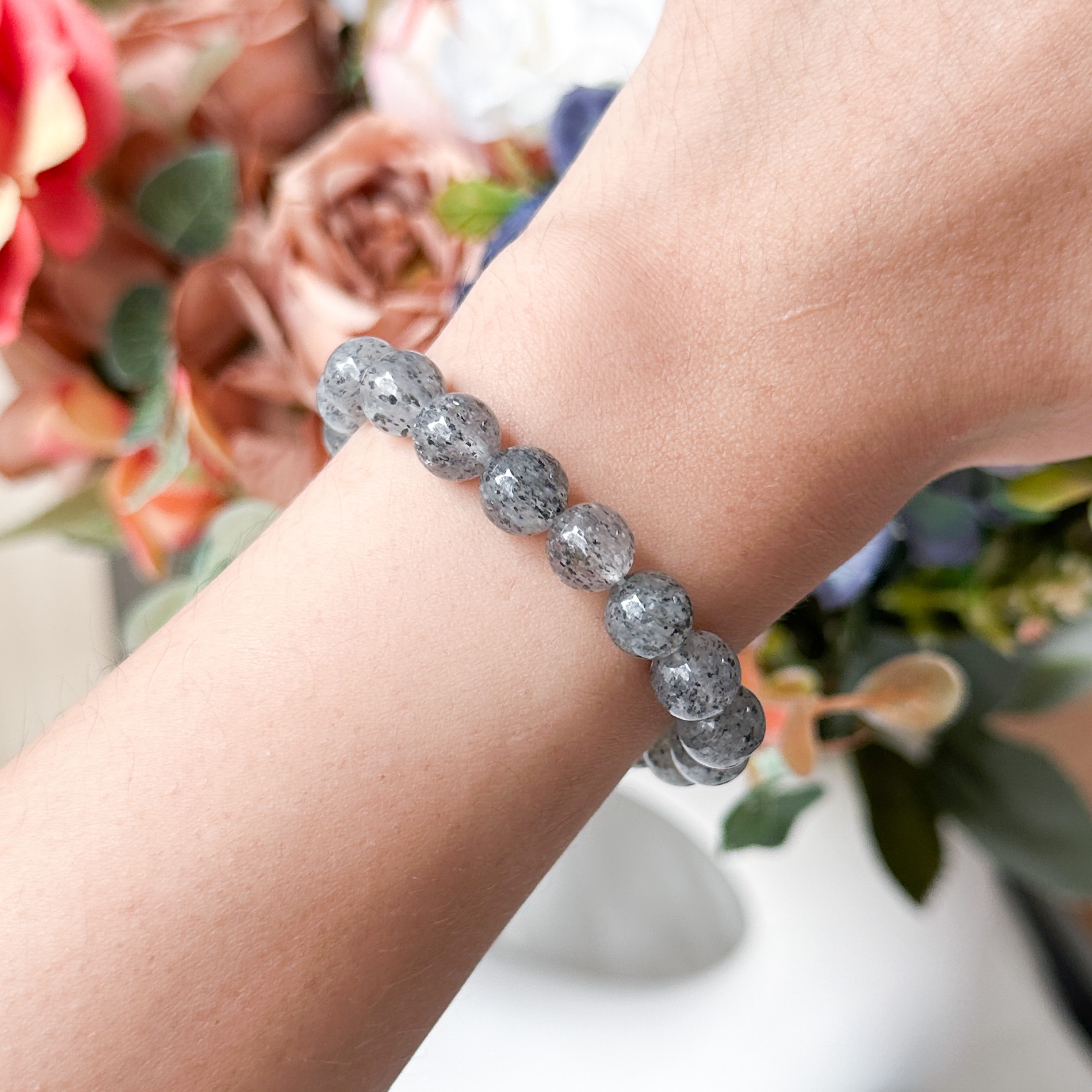 Black Sunstone 8-9mm Bracelet