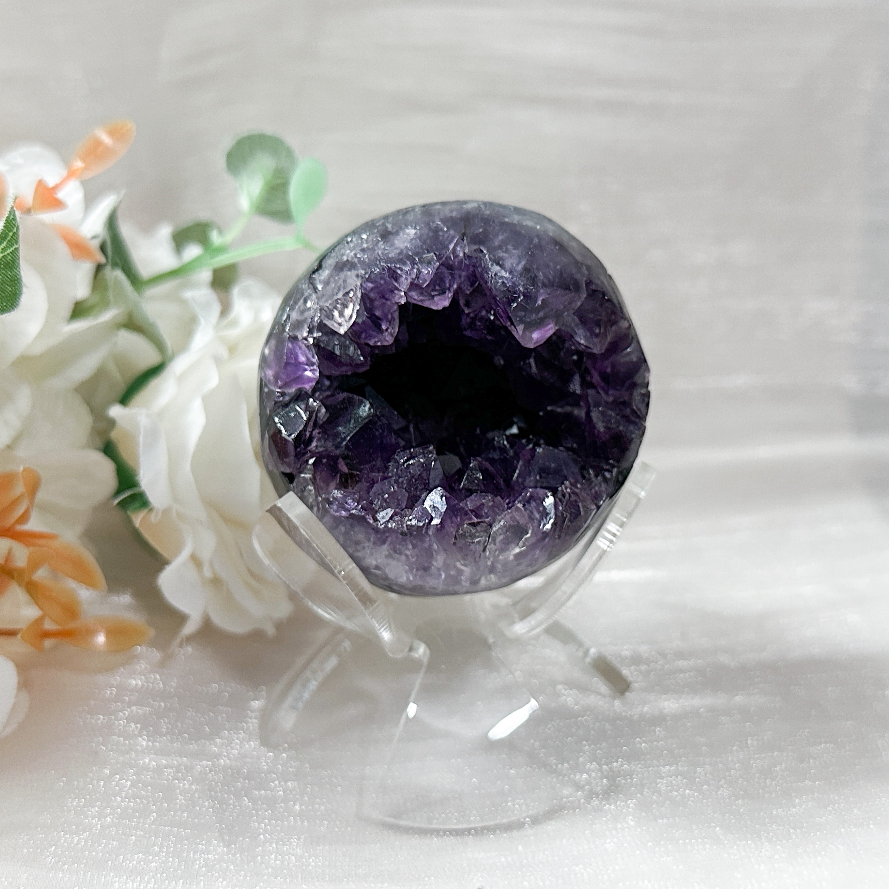 Amethyst Raw Sphere w Sphere Stand