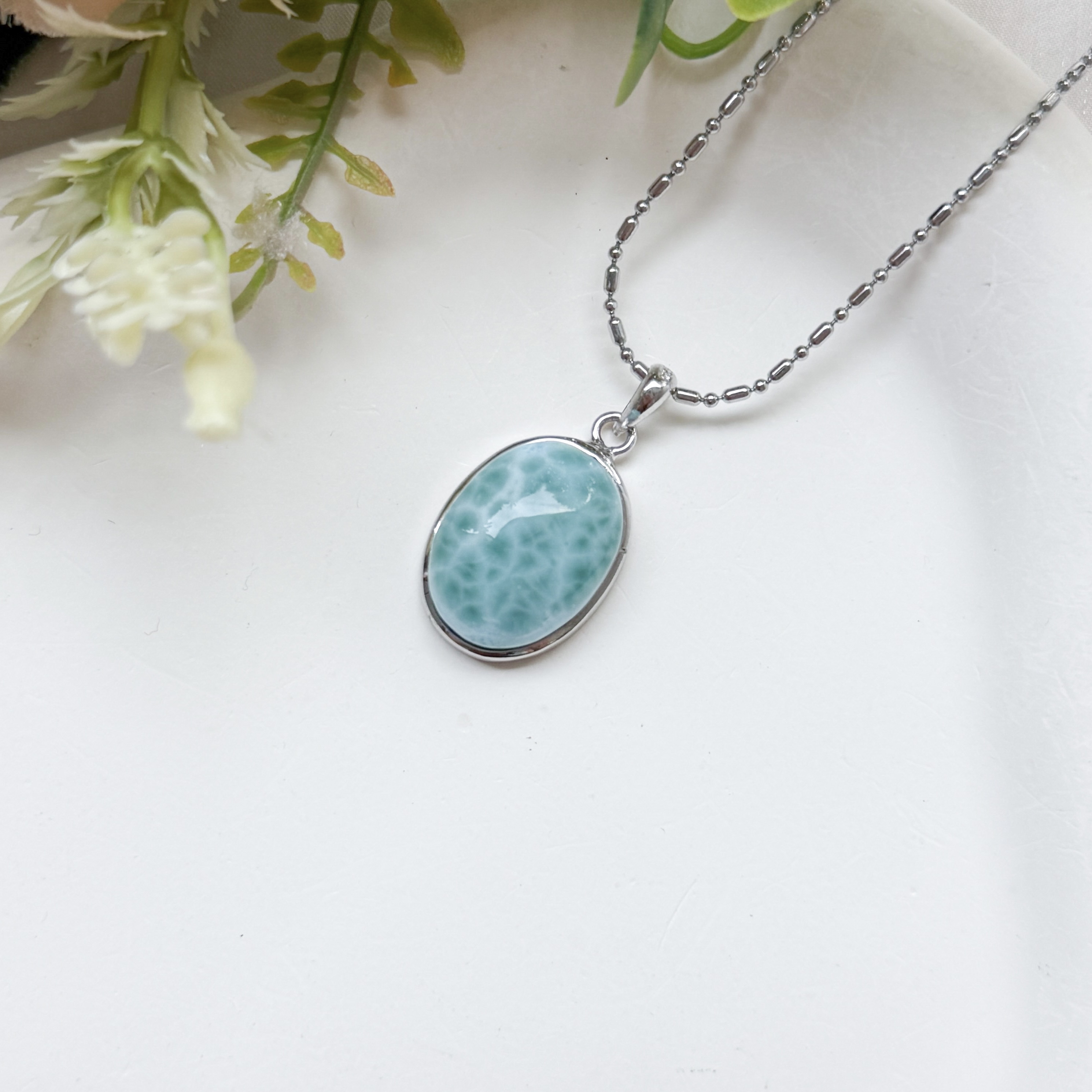 Larimar Pear (S) Pendant