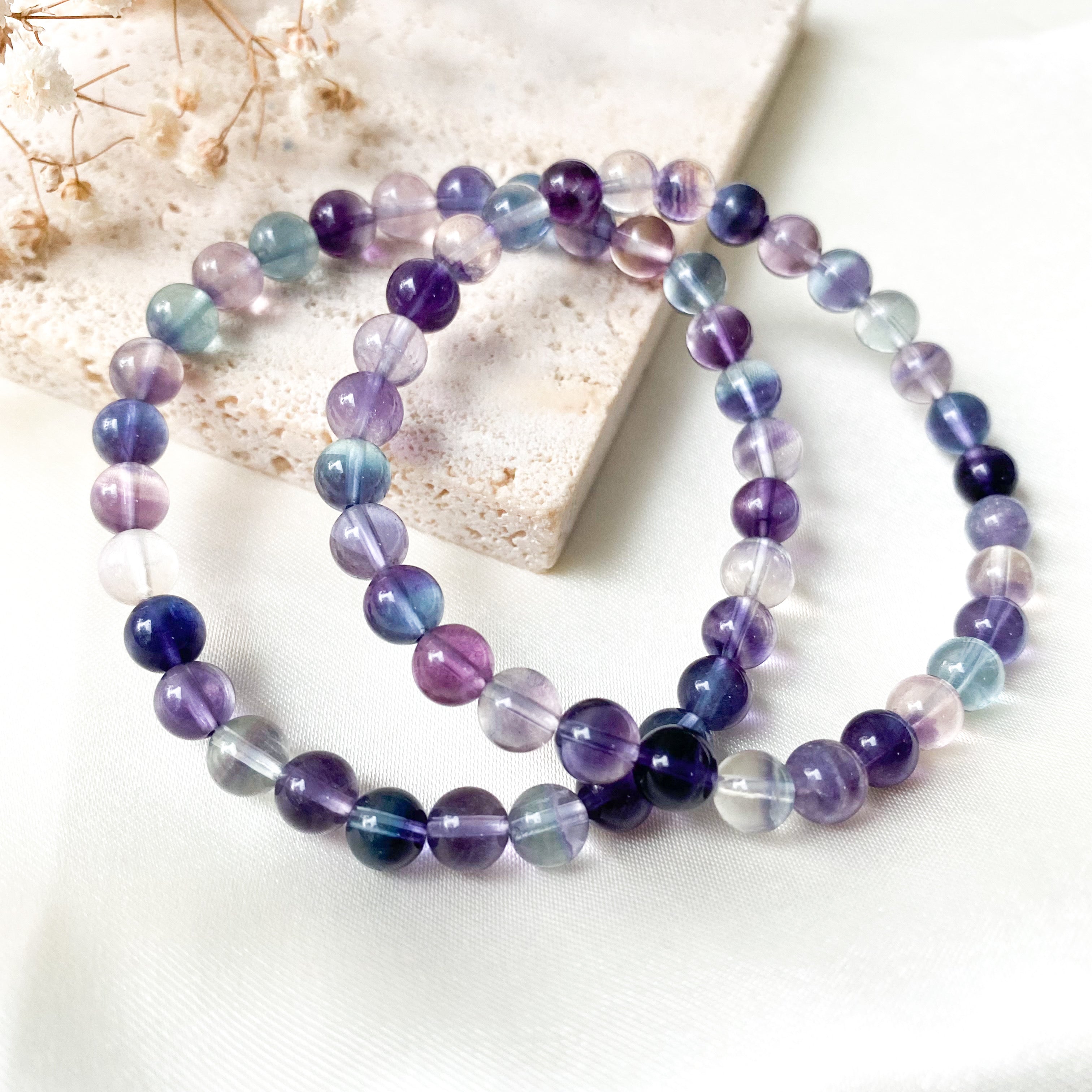 Fluorite 6mm Bracelet