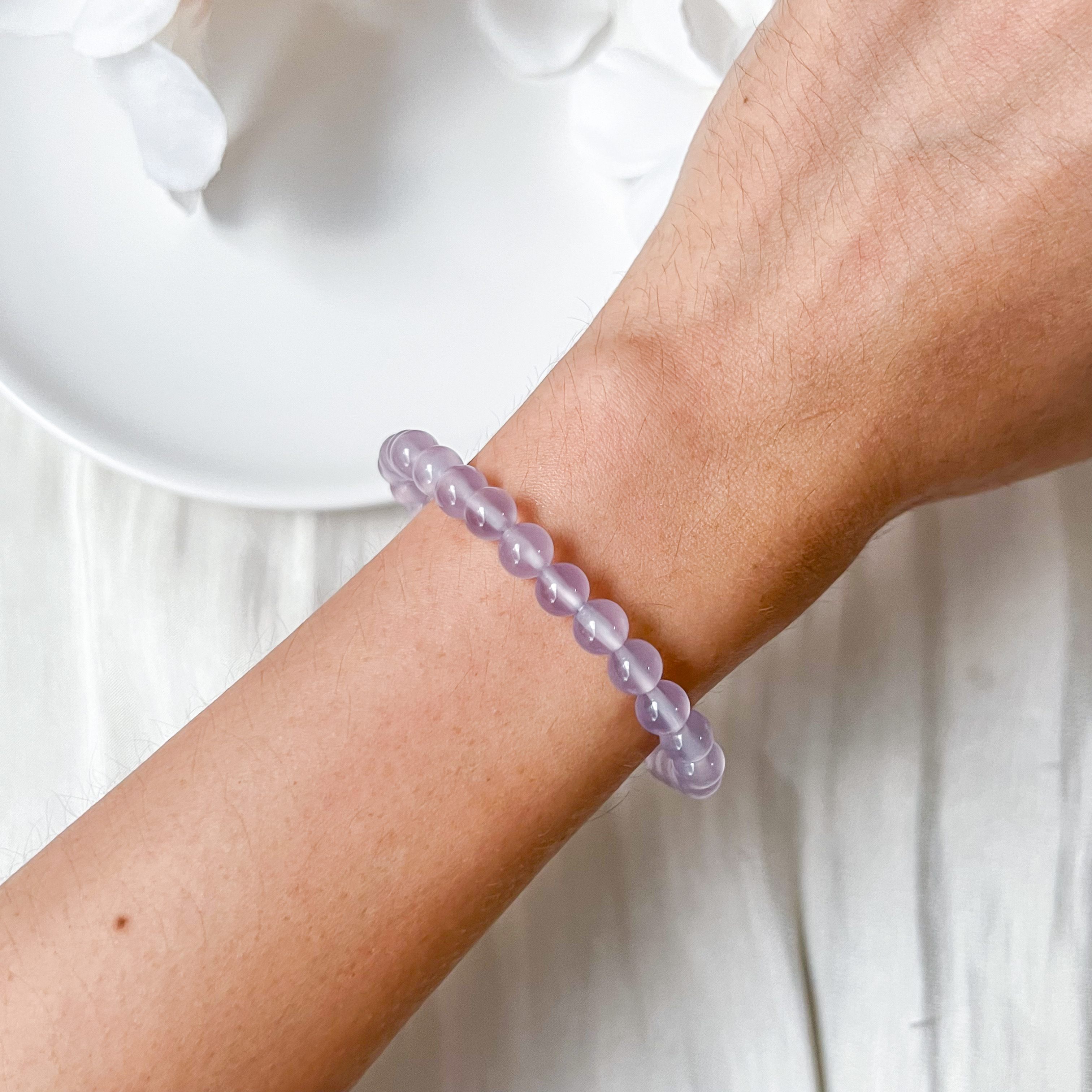 Purple Chalcedony 6mm Bracelet