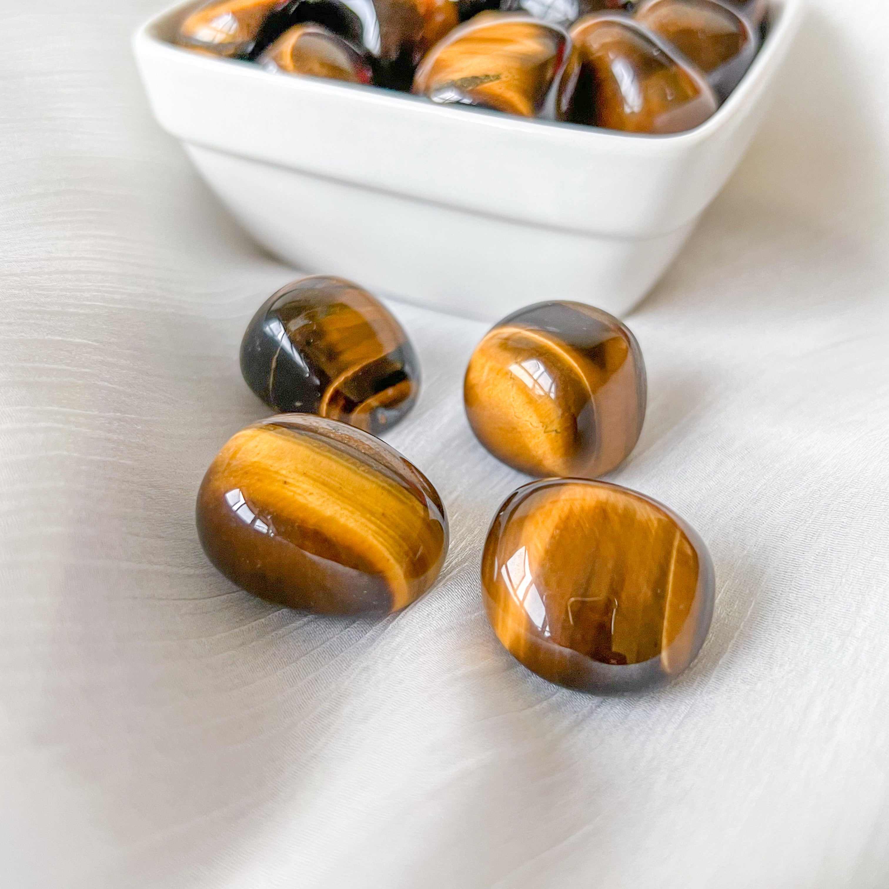 Yellow Tiger Eye Tumble