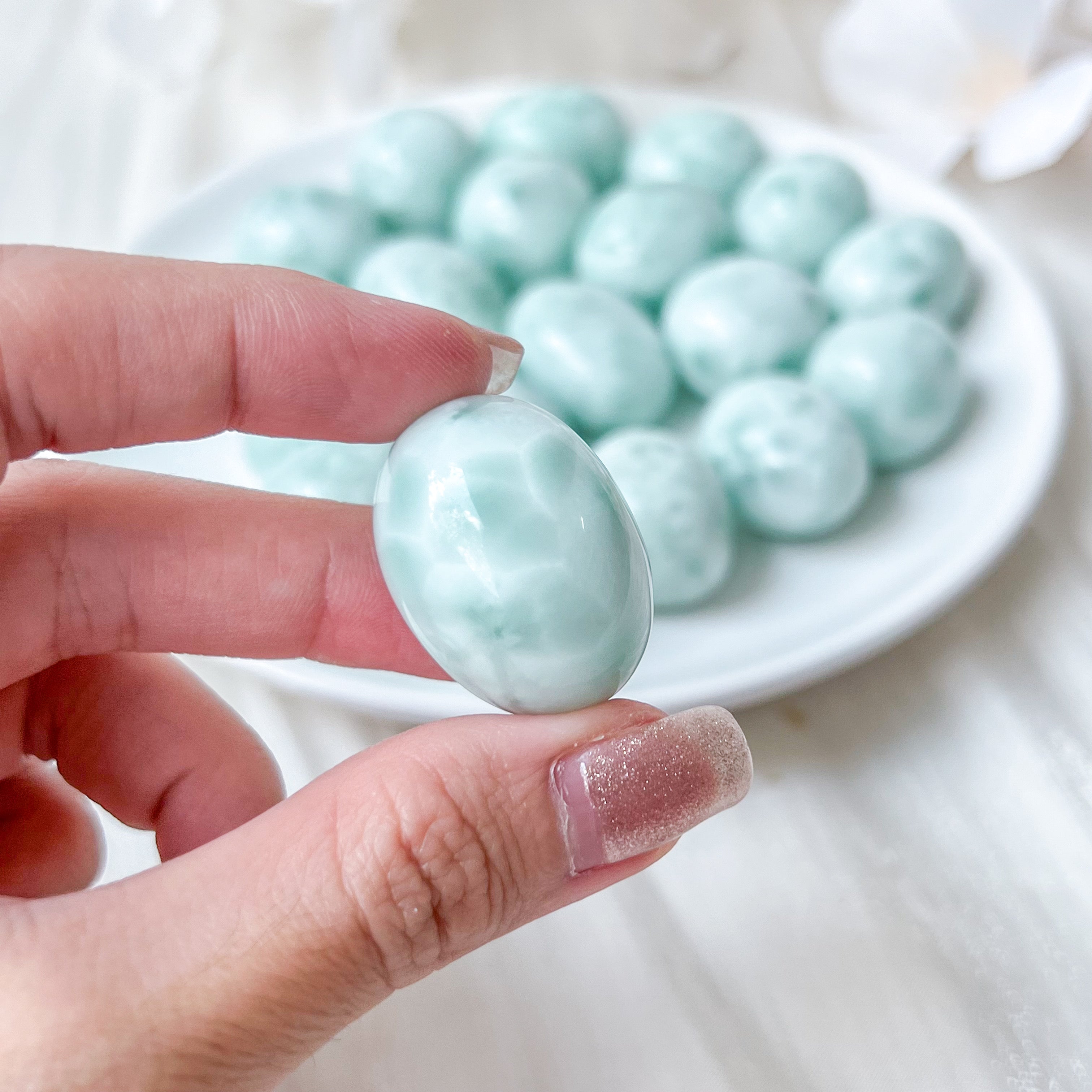 Green Angelite Tumble