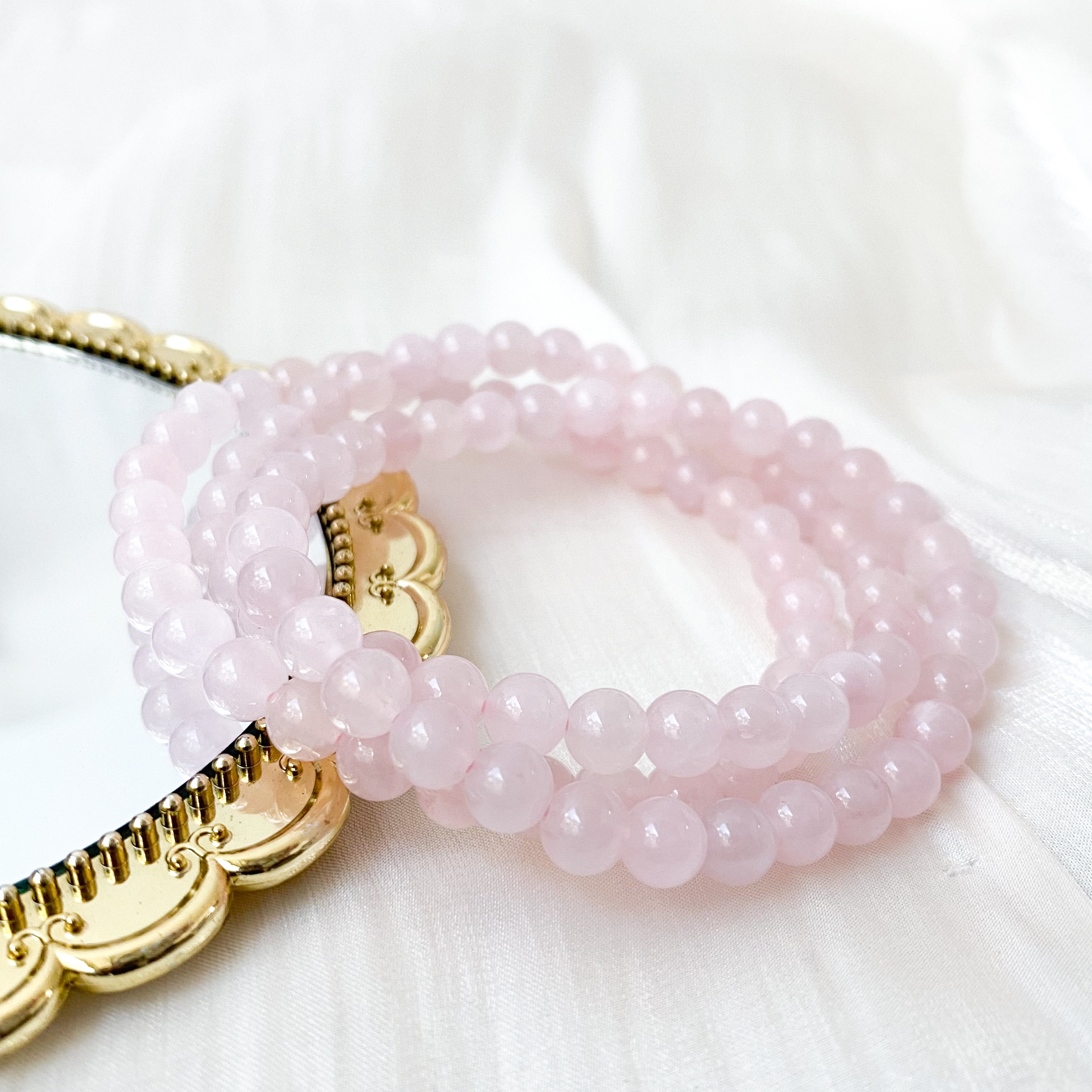 Rose Quartz 6mm Bracelet [Love]
