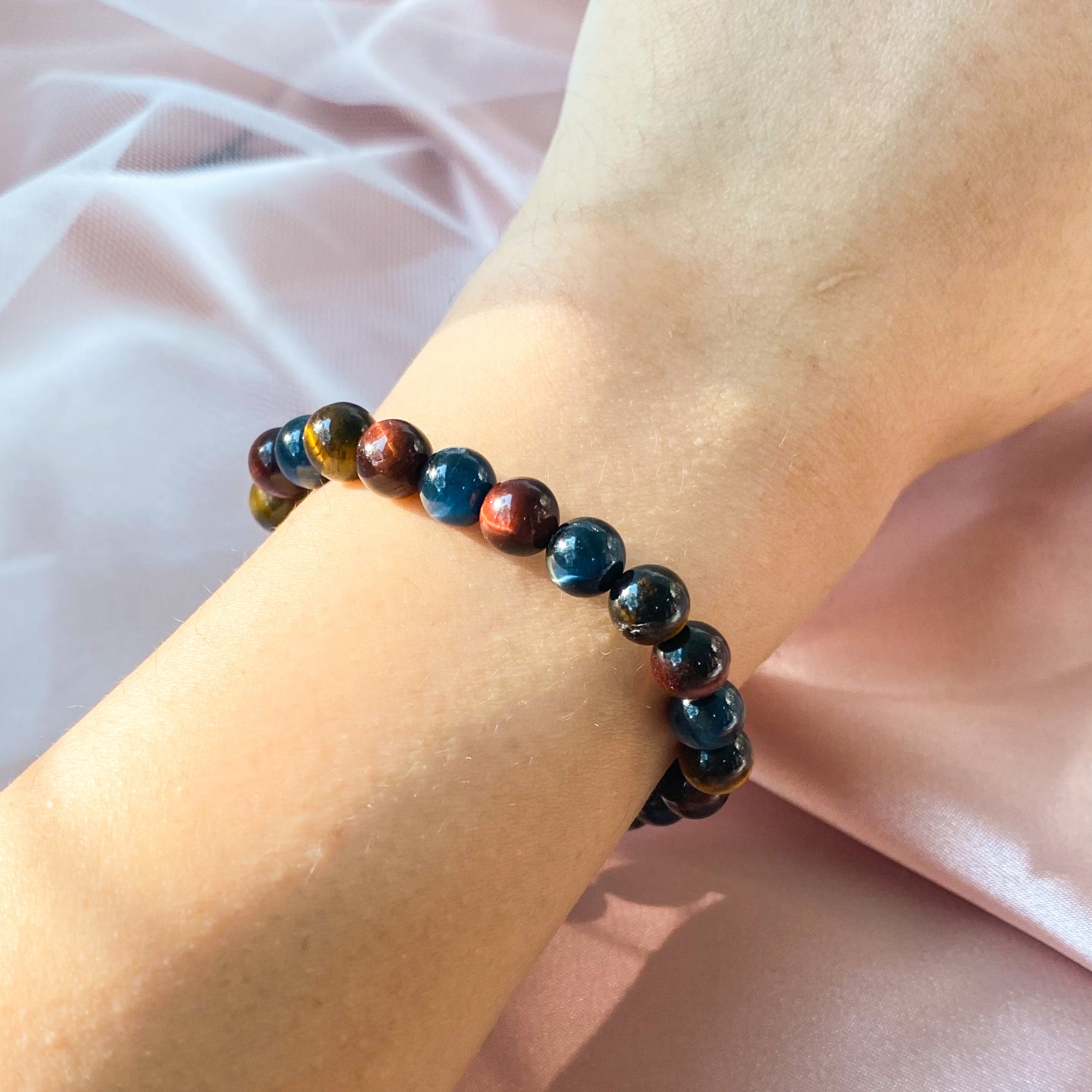 Tri-Colour Tiger Eye 6mm Bracelet