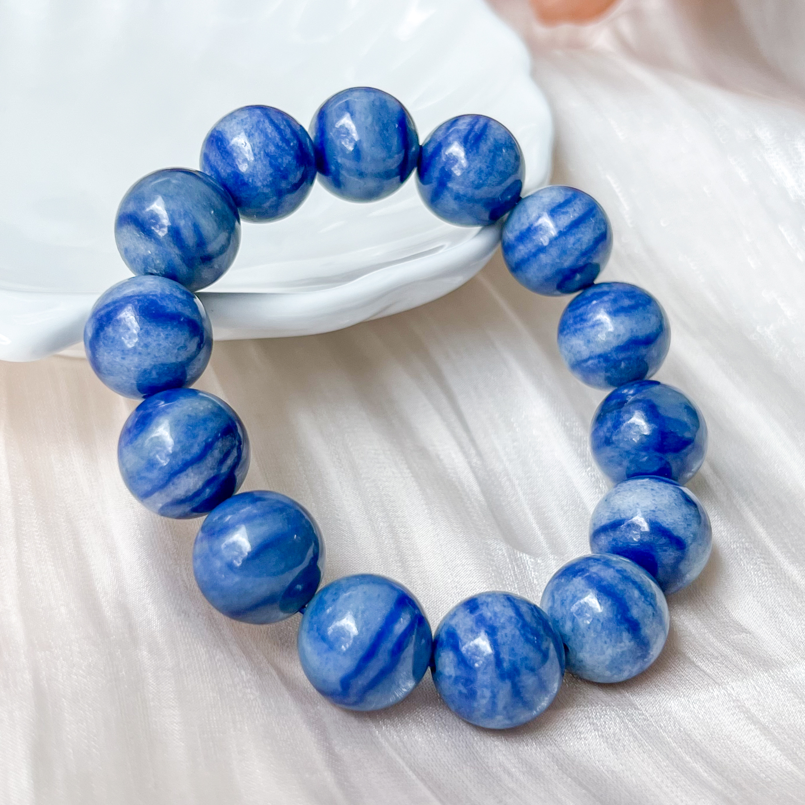 Blue Aventurine 15mm Bracelet