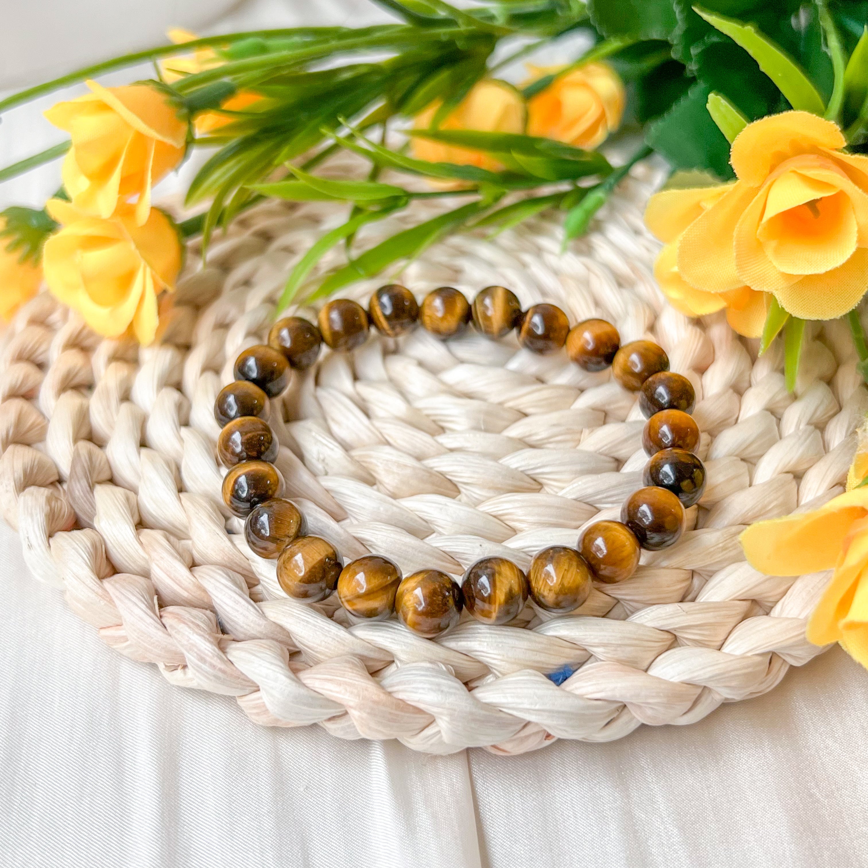 Yellow Tiger Eye 8mm Bracelet