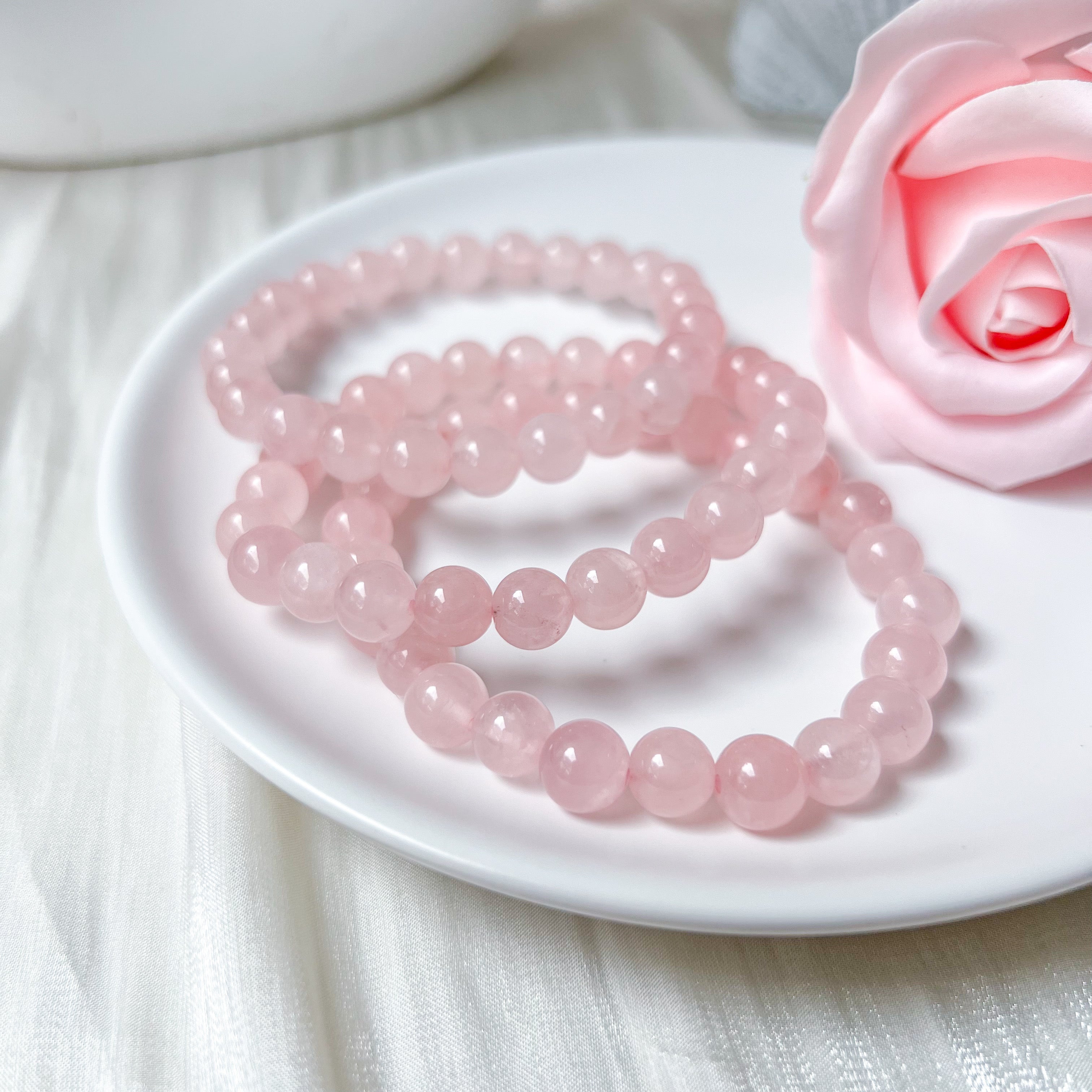 Rose Quartz 8mm Bracelet