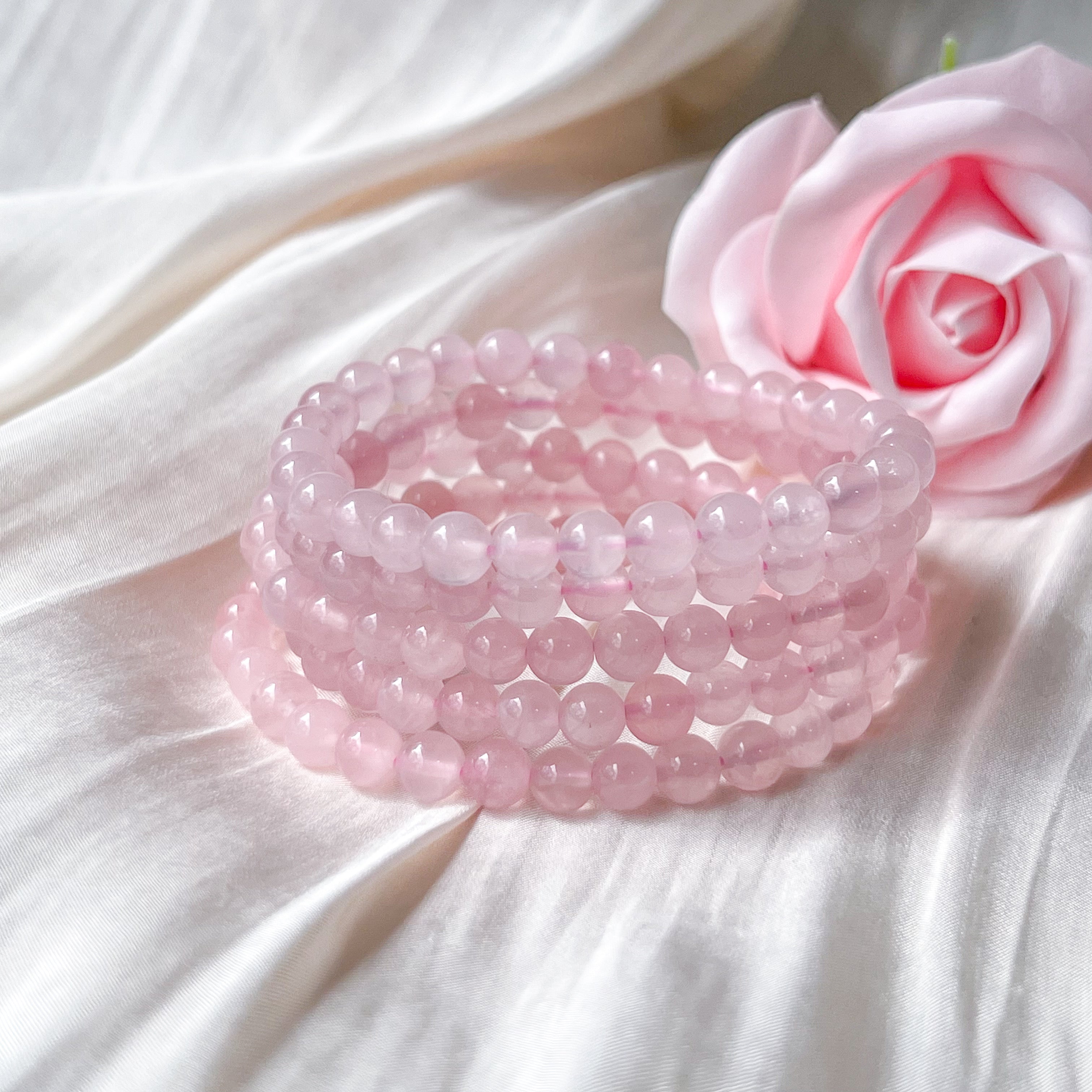 Rose Quartz 6mm Bracelet [Love]