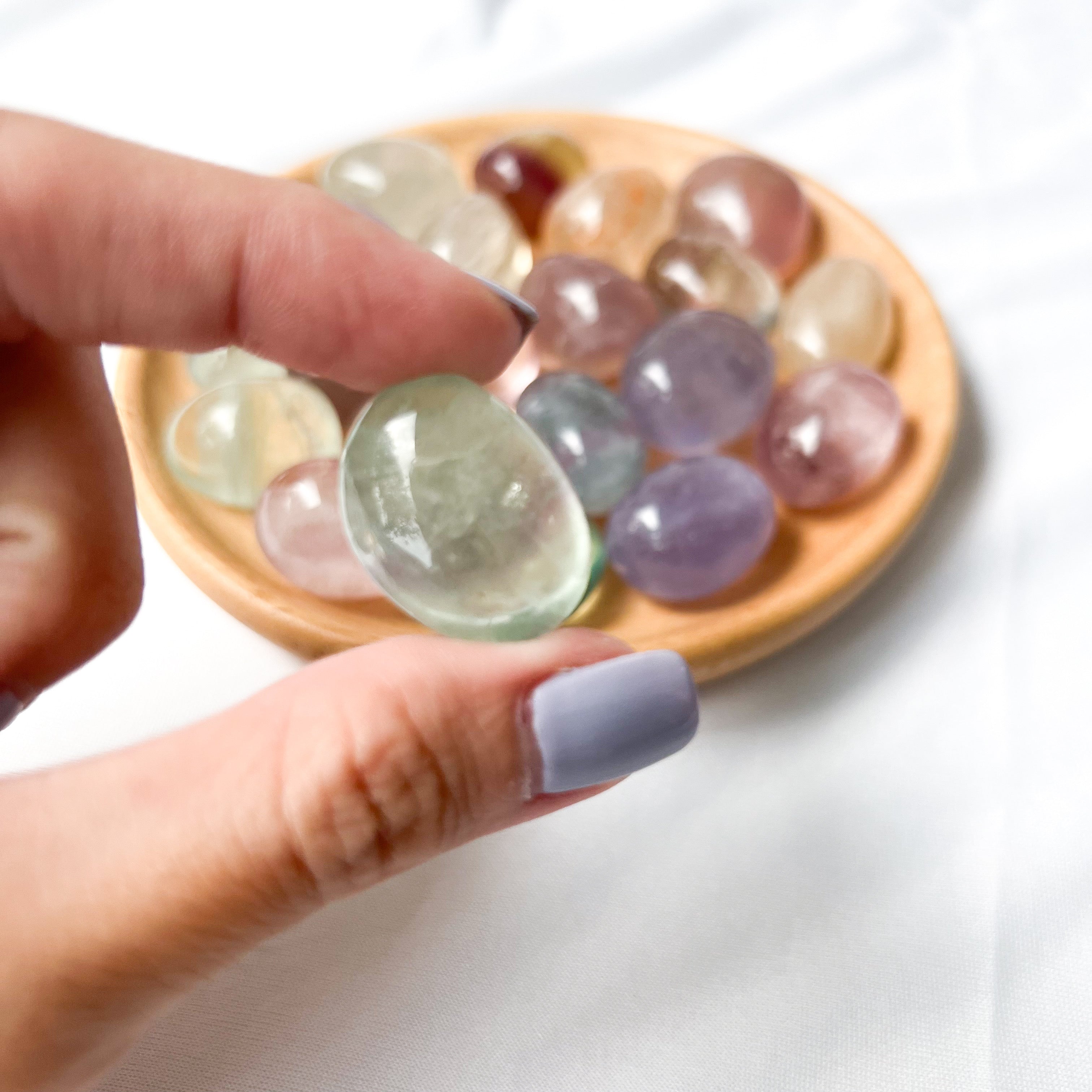 Pastel Fluorite Tumble