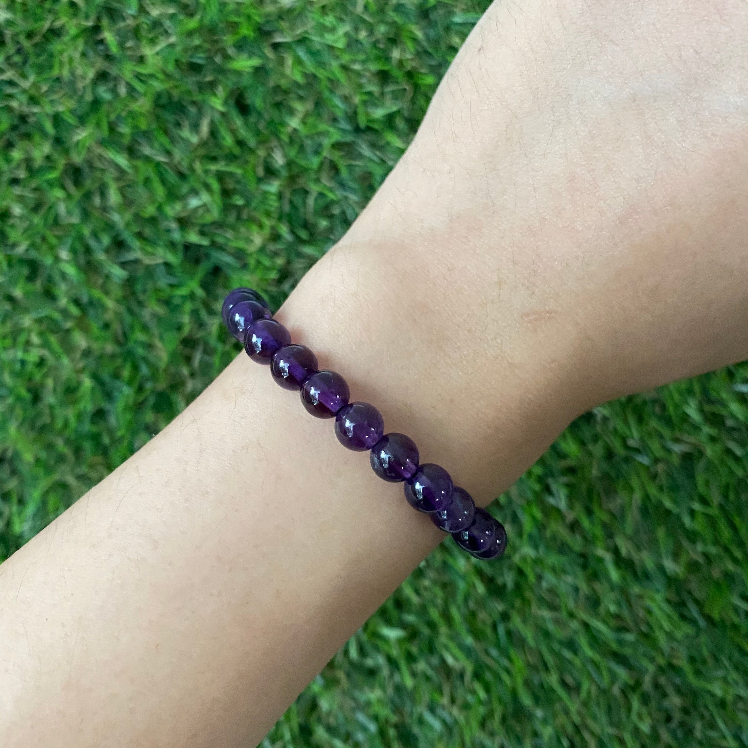 Amethyst 6mm AAA Bracelet