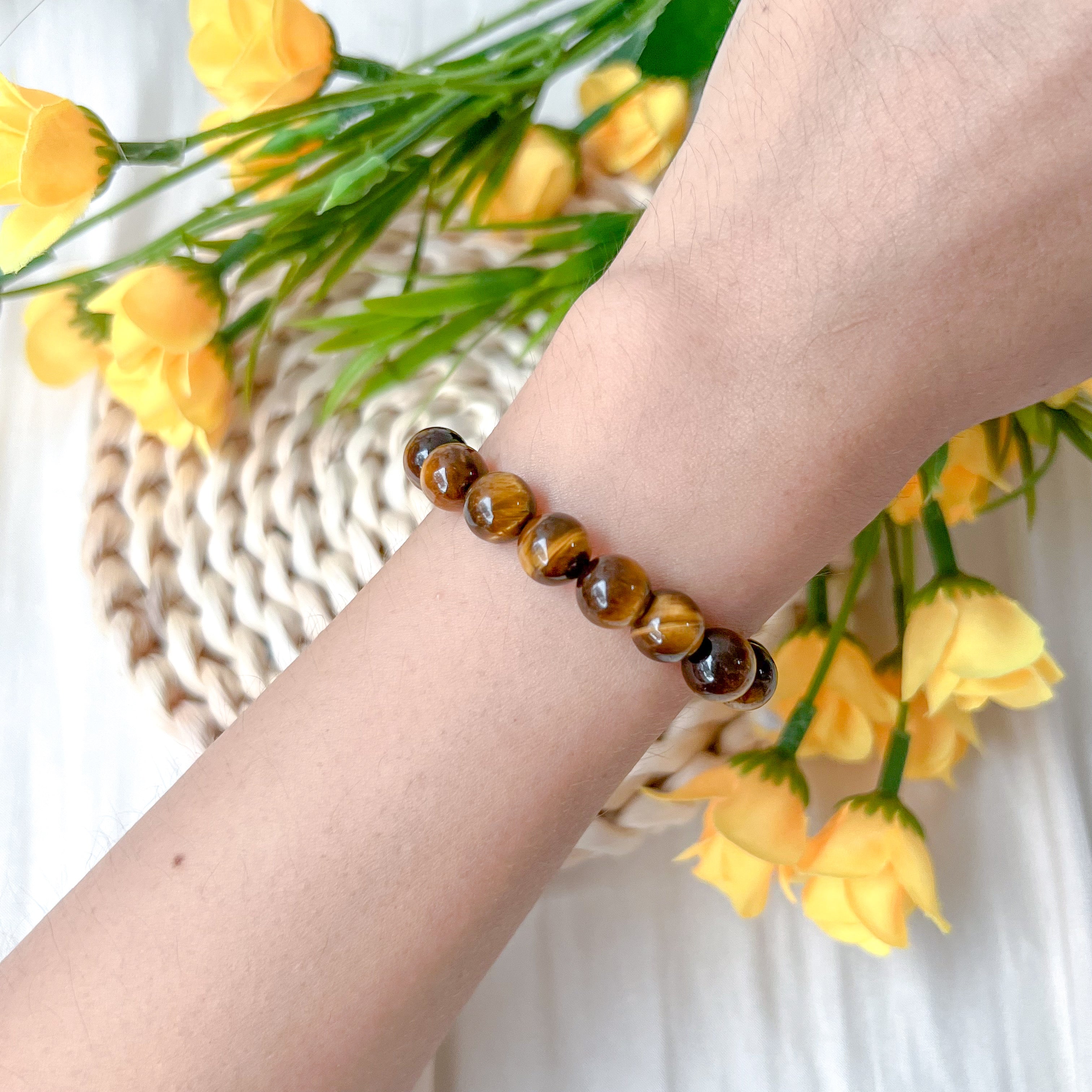 Yellow Tiger Eye 8mm Bracelet