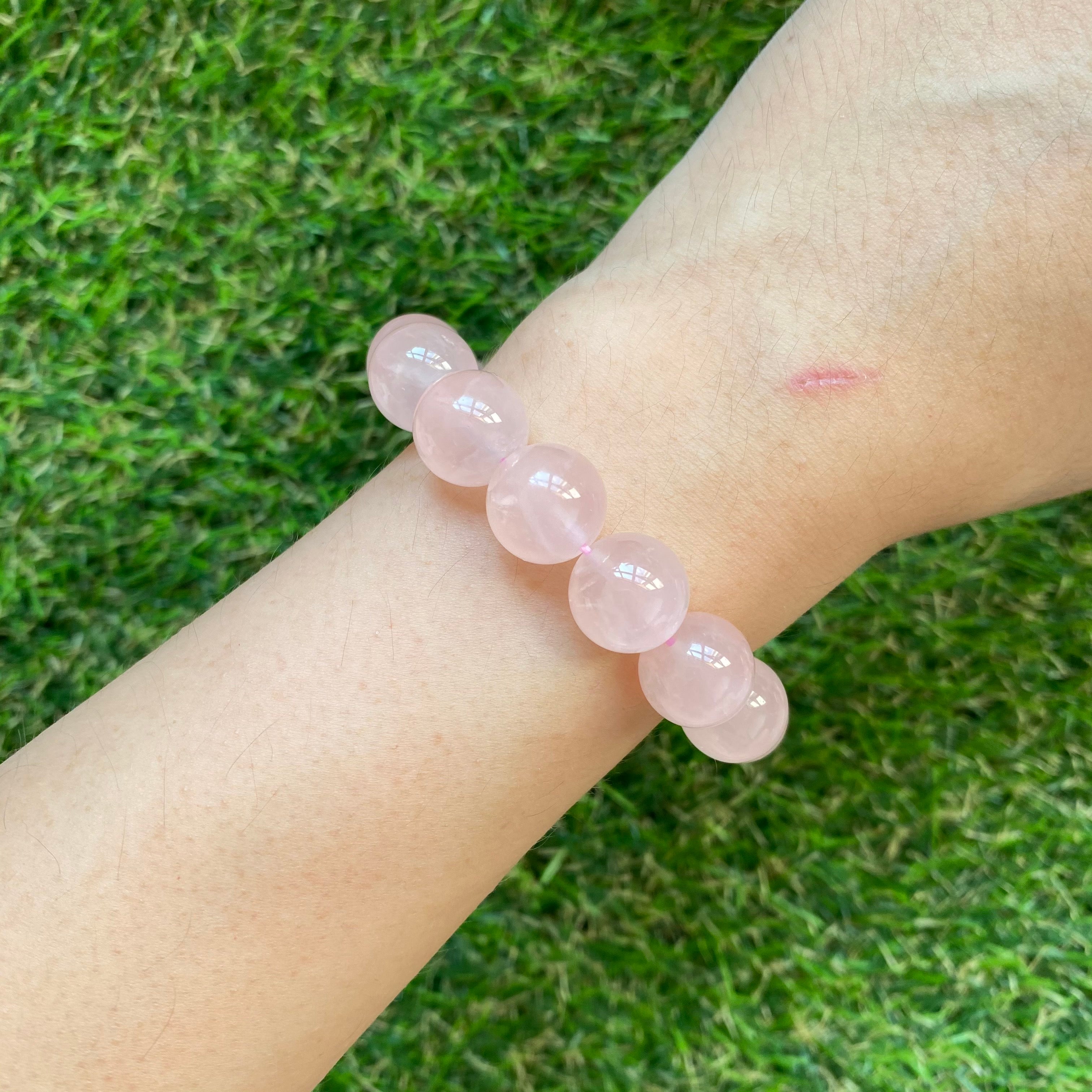Rose Quartz 12mm Bracelet