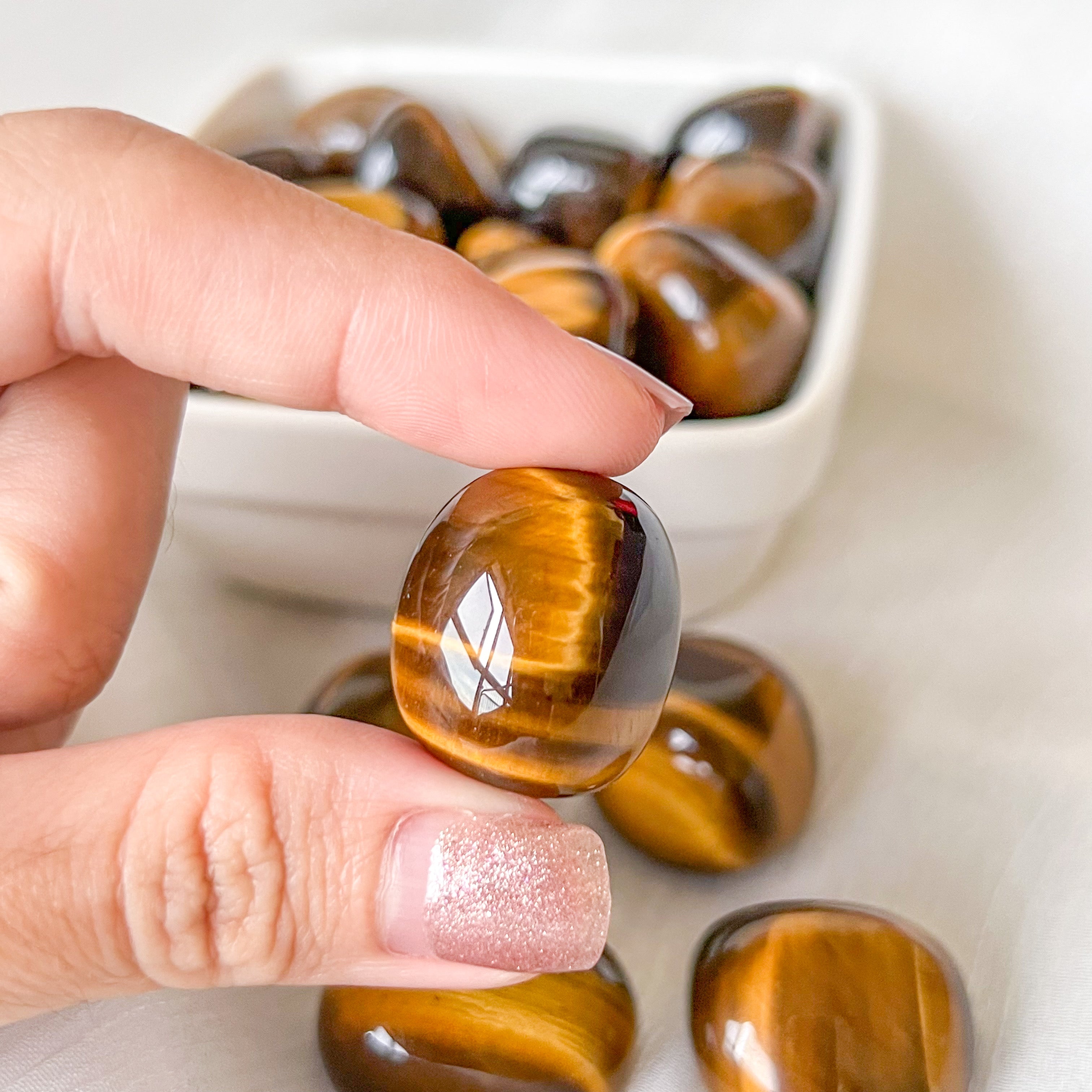 Yellow Tiger Eye Tumble