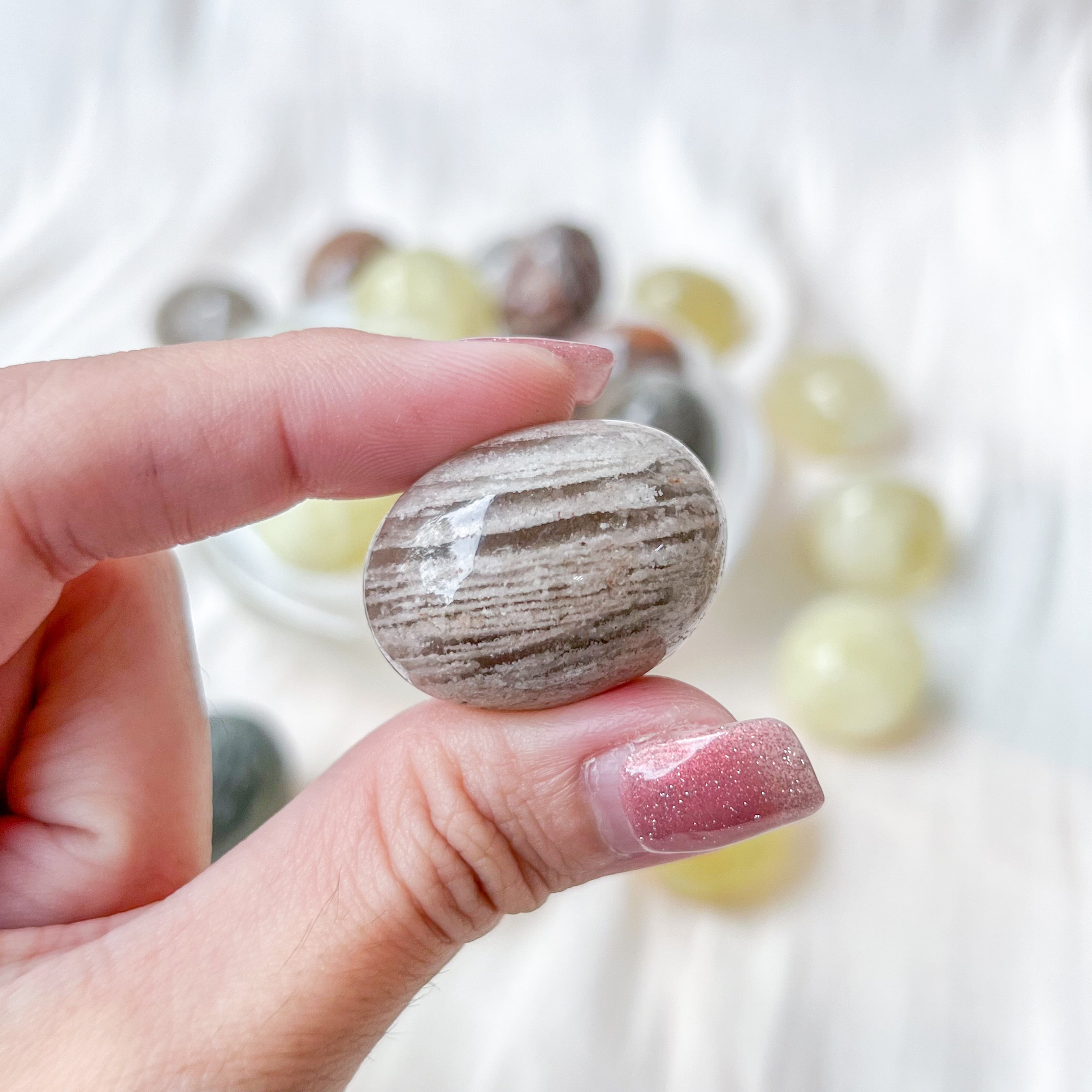 Lodolite Quartz Tumble