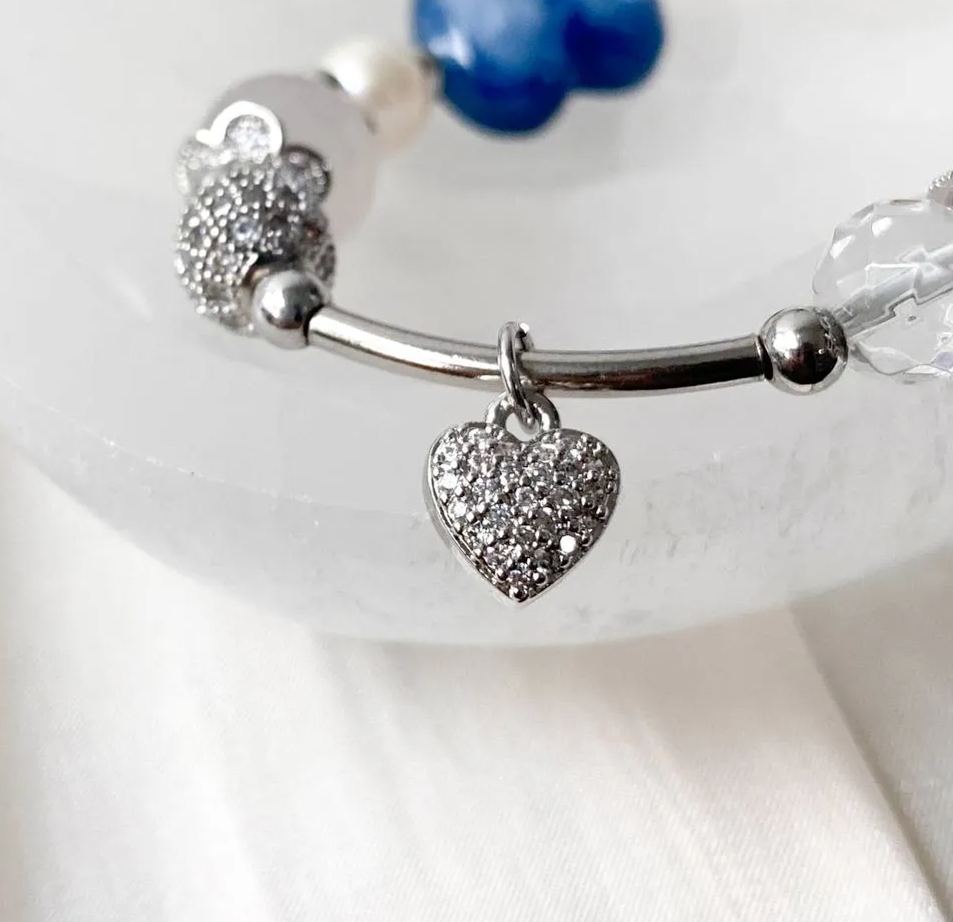 Heart Silver Charm (3pcs)