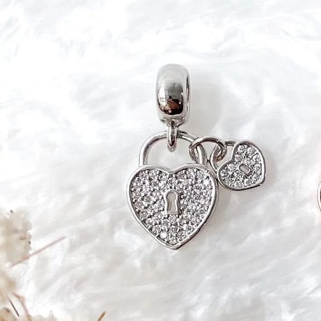 Heart Locket Silver (1pc)