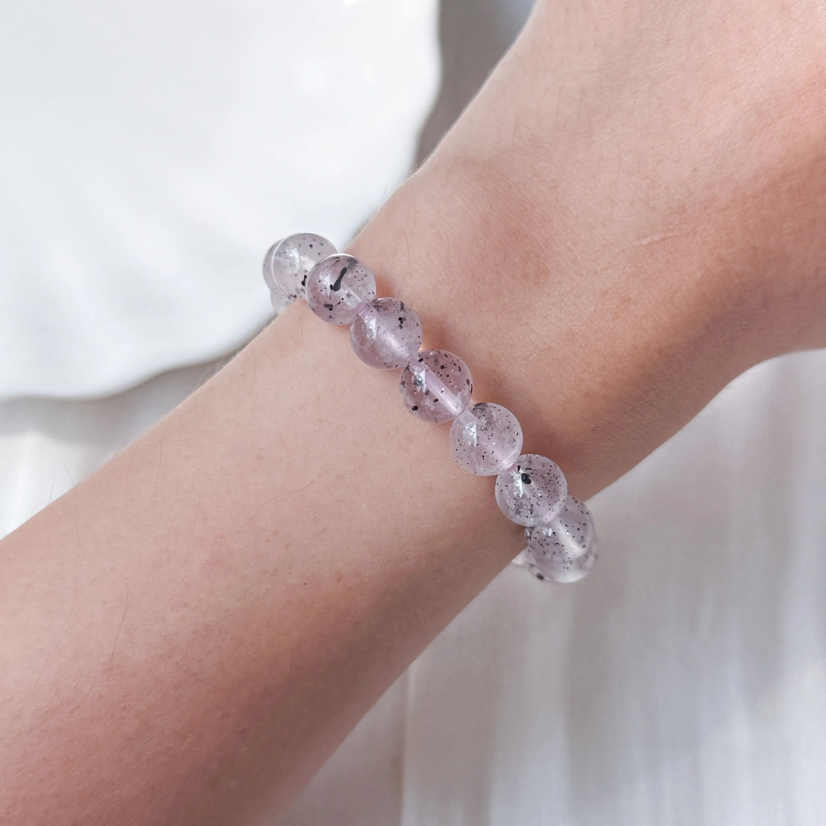 Pink Mica 8-9mm Bracelet