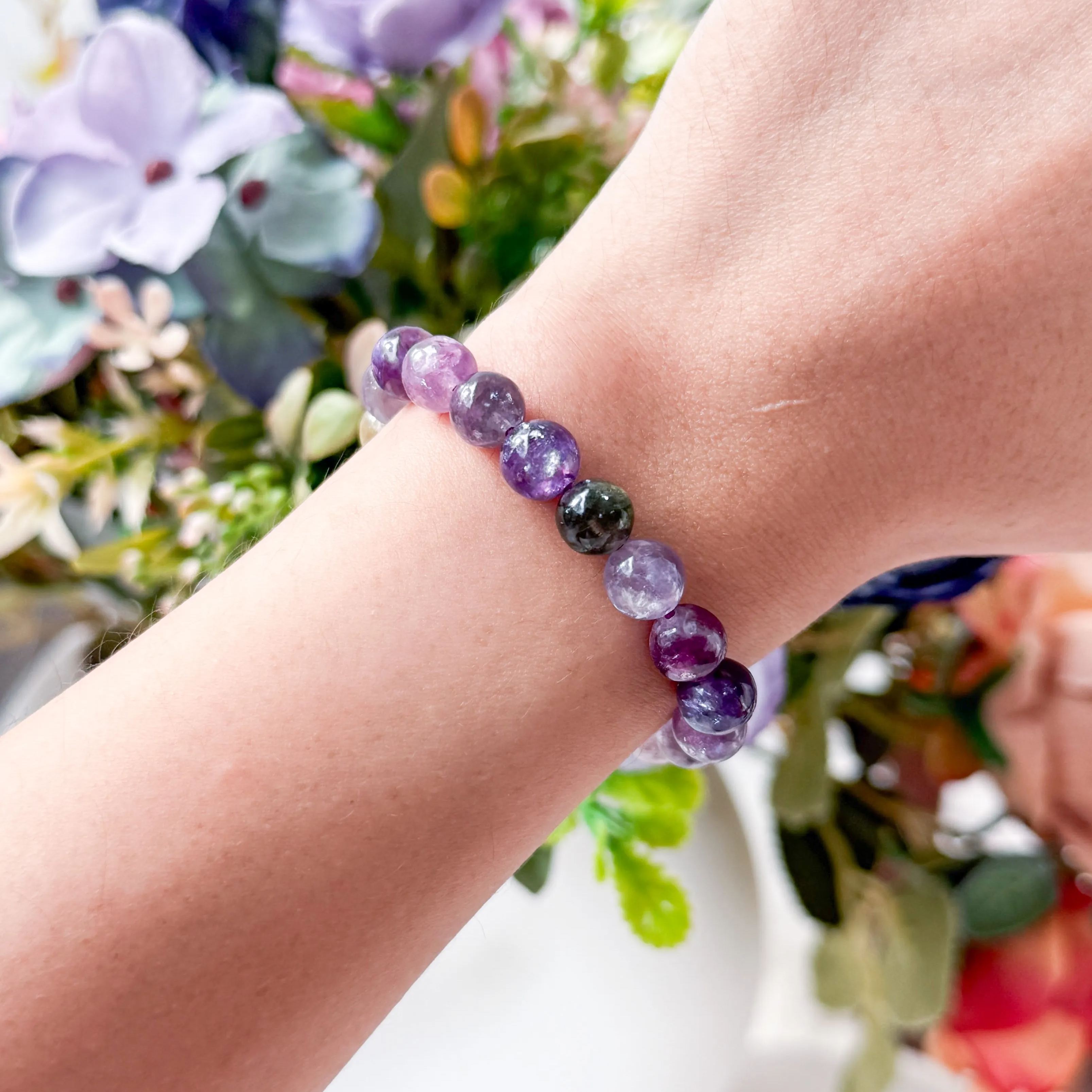 Multi Coloured Mica 6-7mm Bracelet