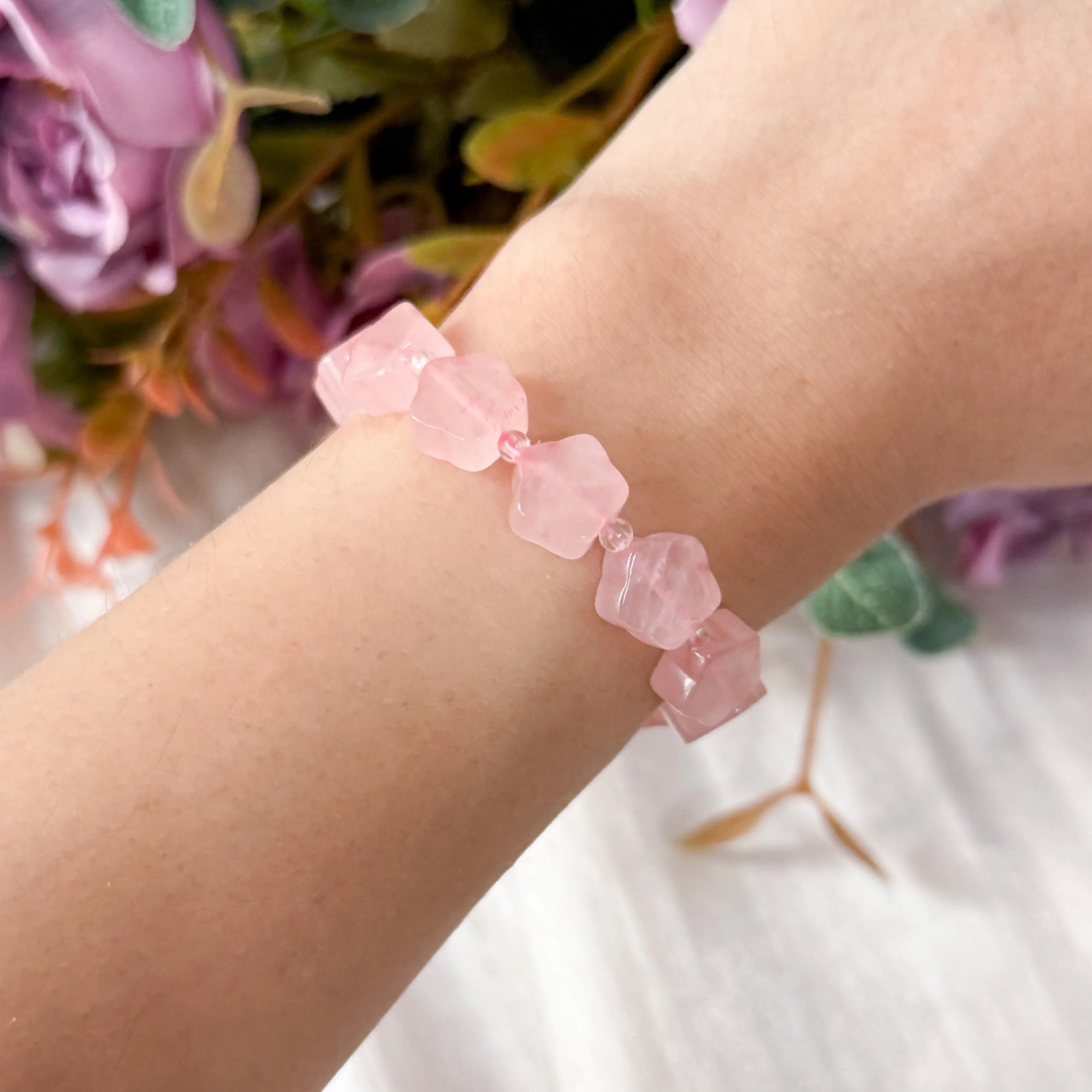 Rose Quartz Star Bracelet