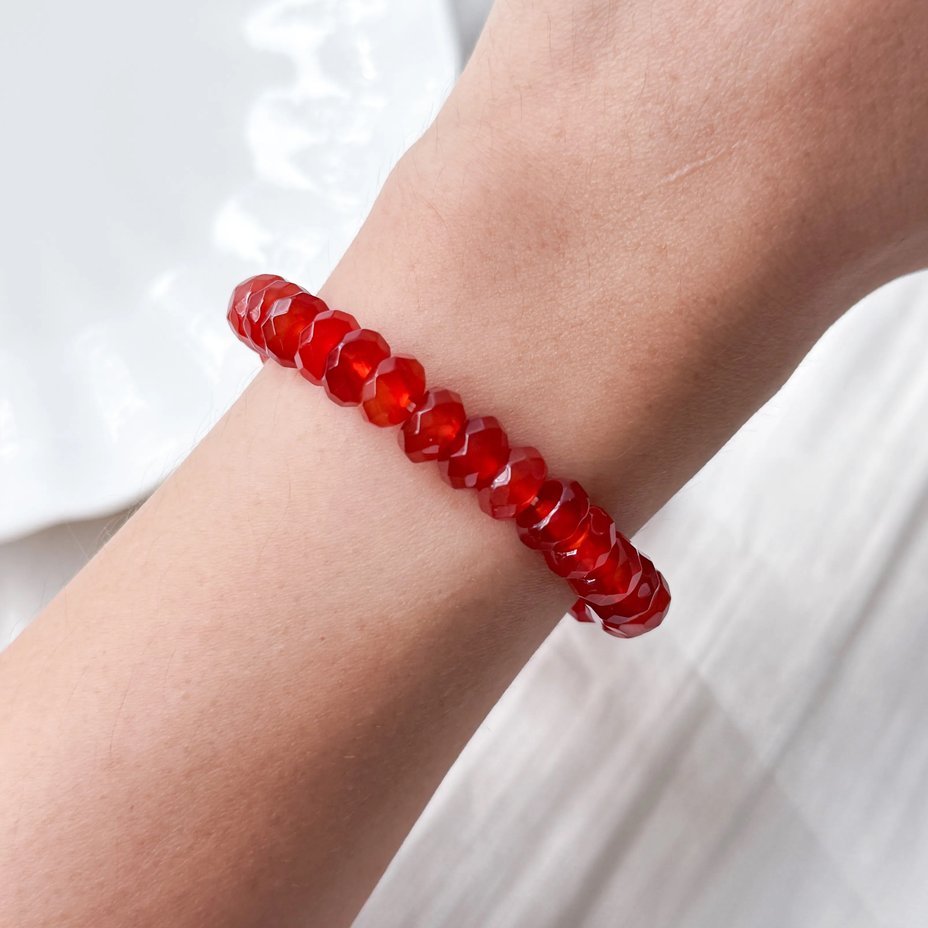 Carnelian Abacus 8mm Bracelet