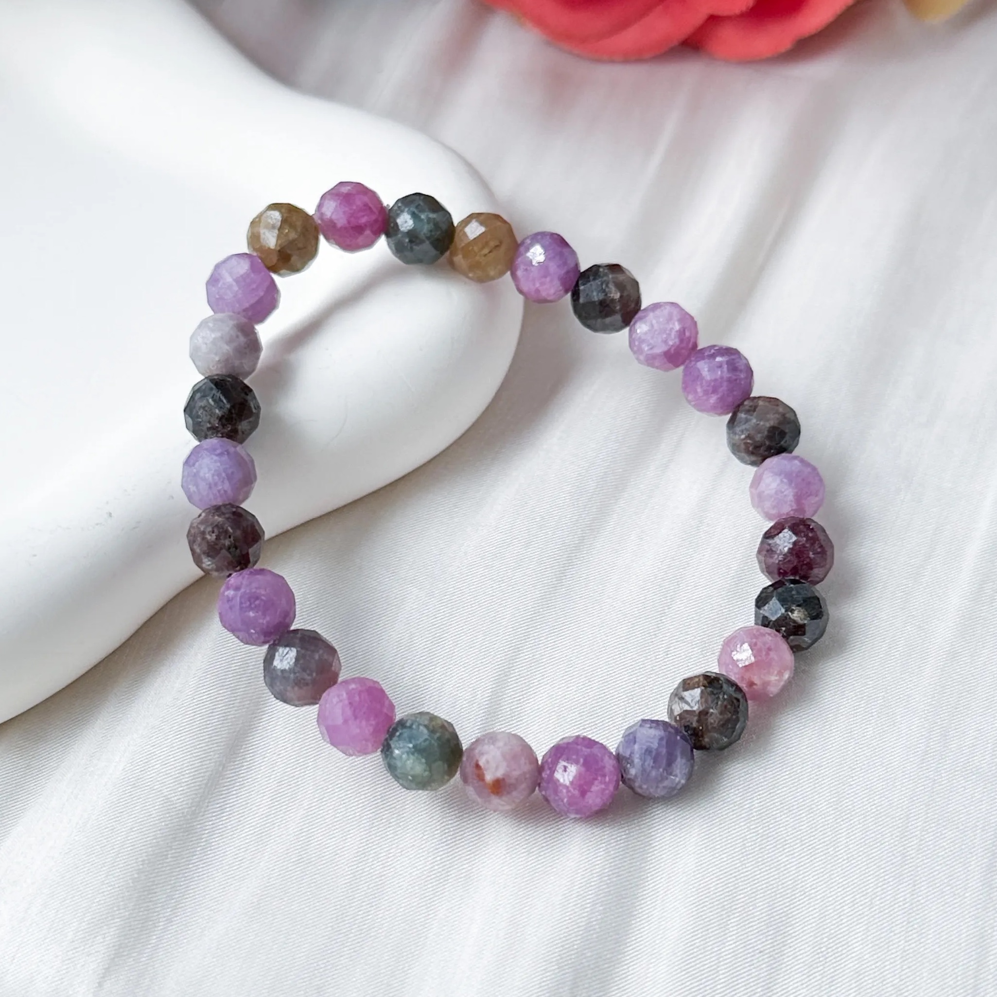 Ruby / Sapphire 7mm Cut Bracelet