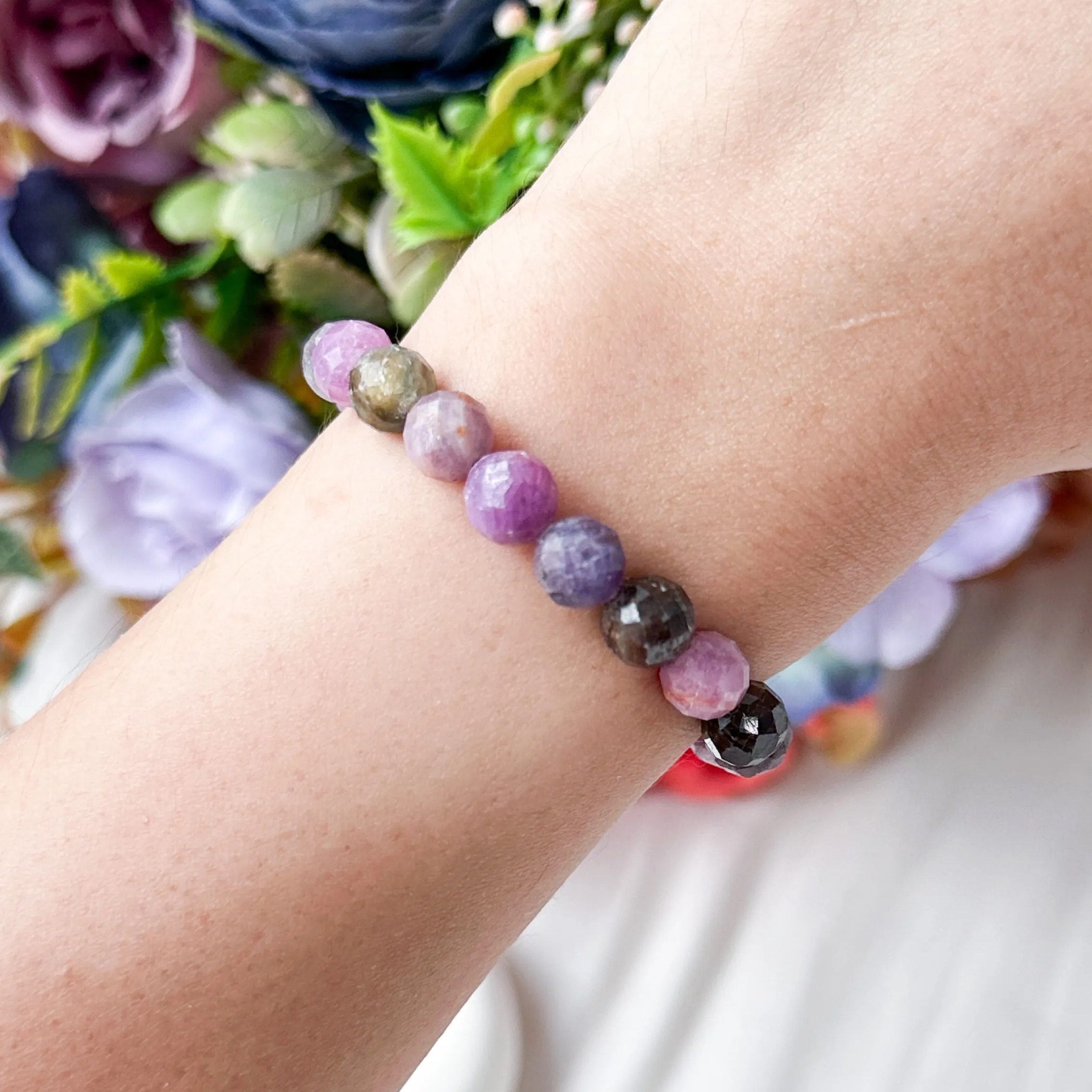 Ruby / Sapphire 7mm Cut Bracelet