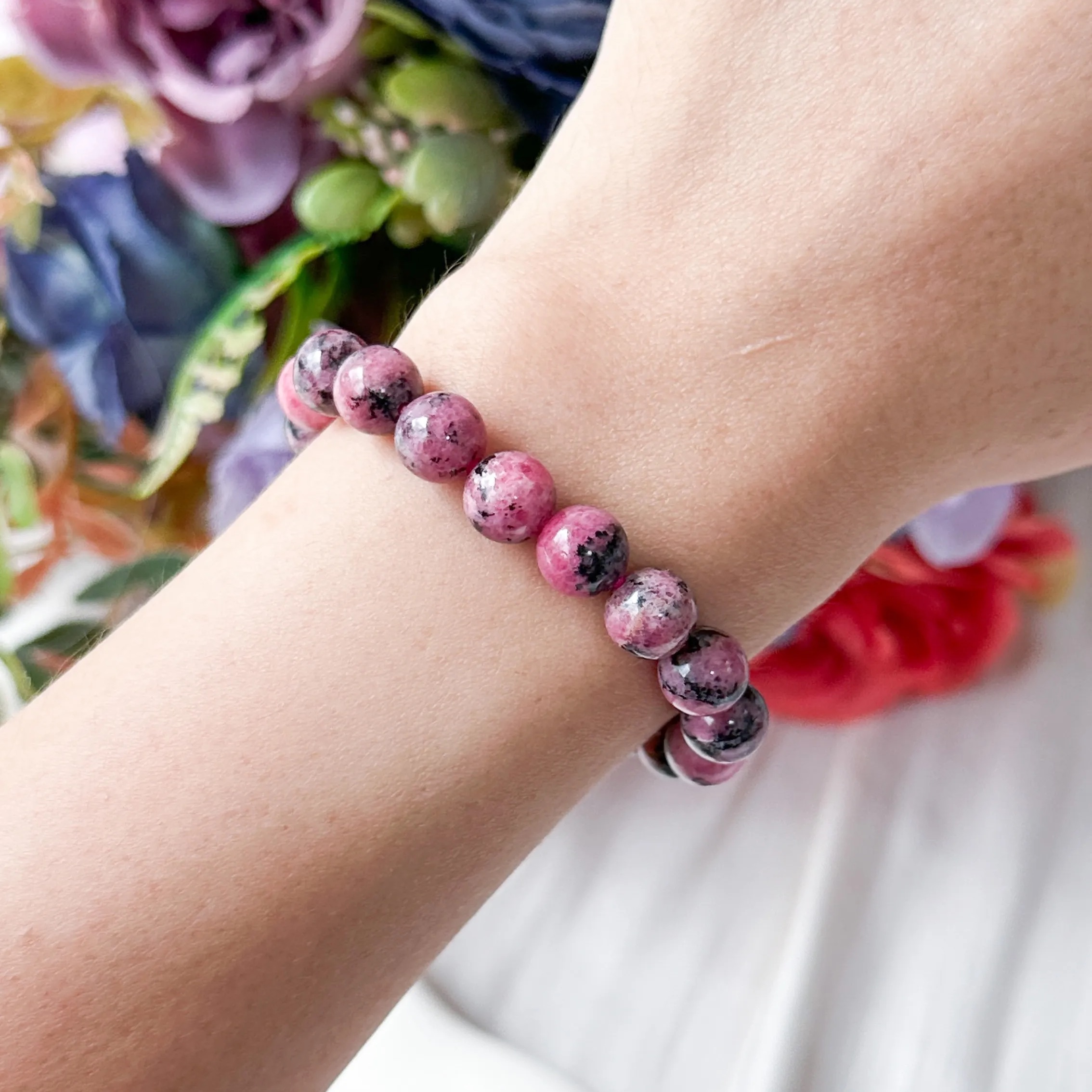 Rhodonite 8mm Bracelet