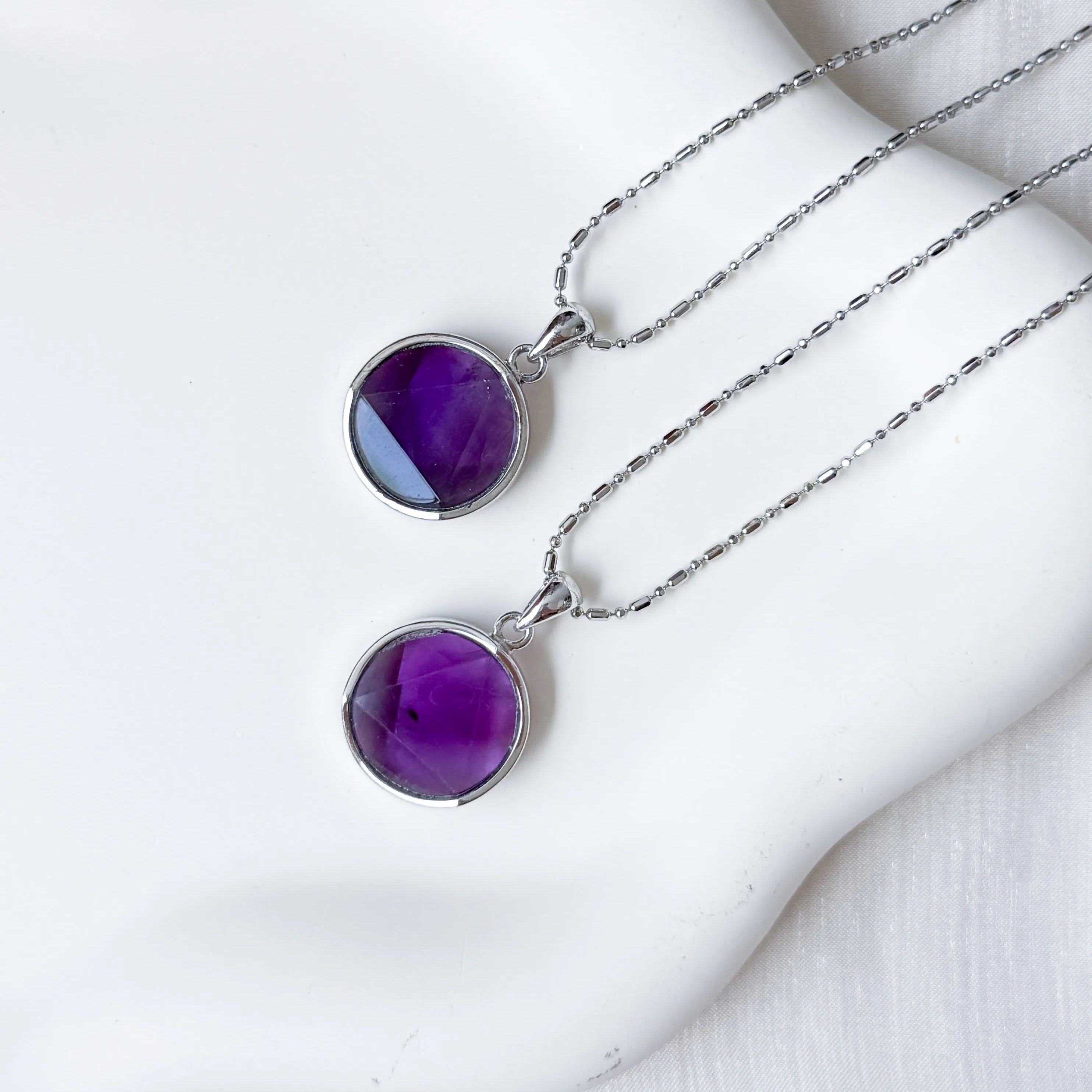 Amethyst Star of David Pendant