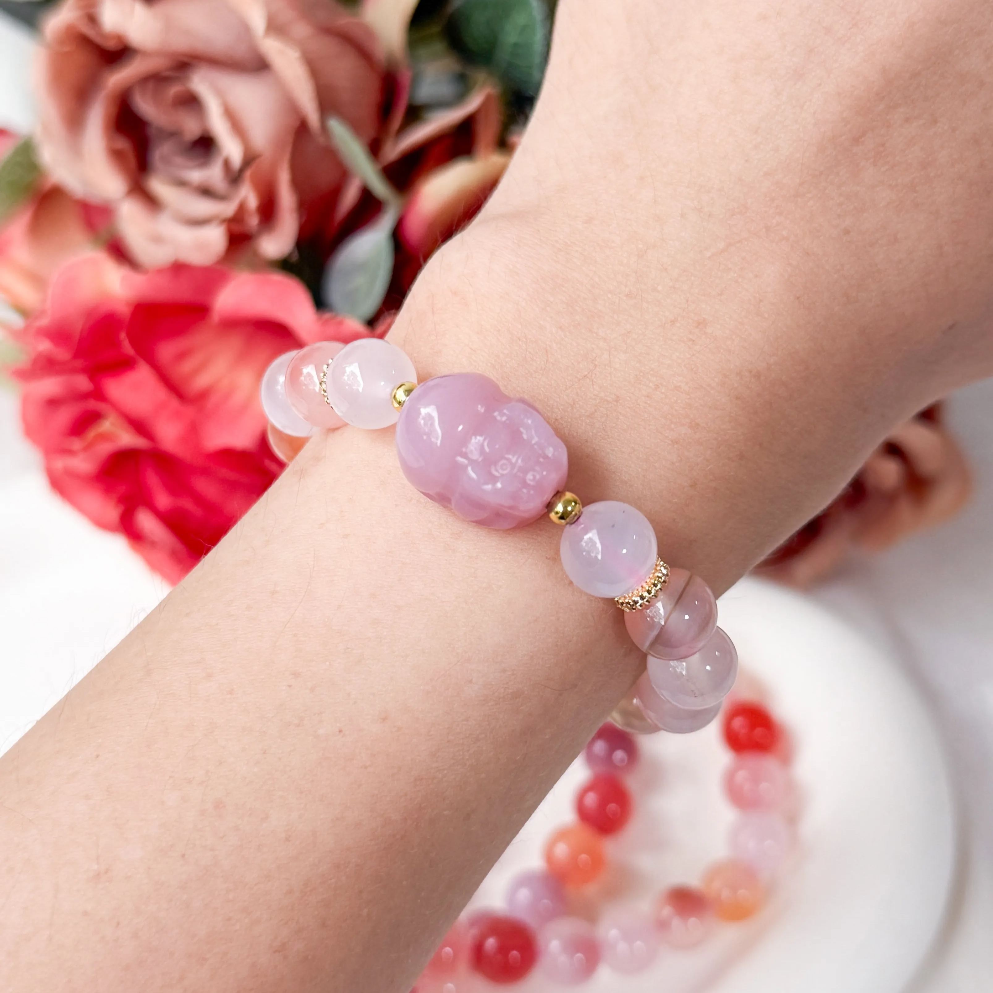 Candy Agate Pixiu 8mm Bracelet