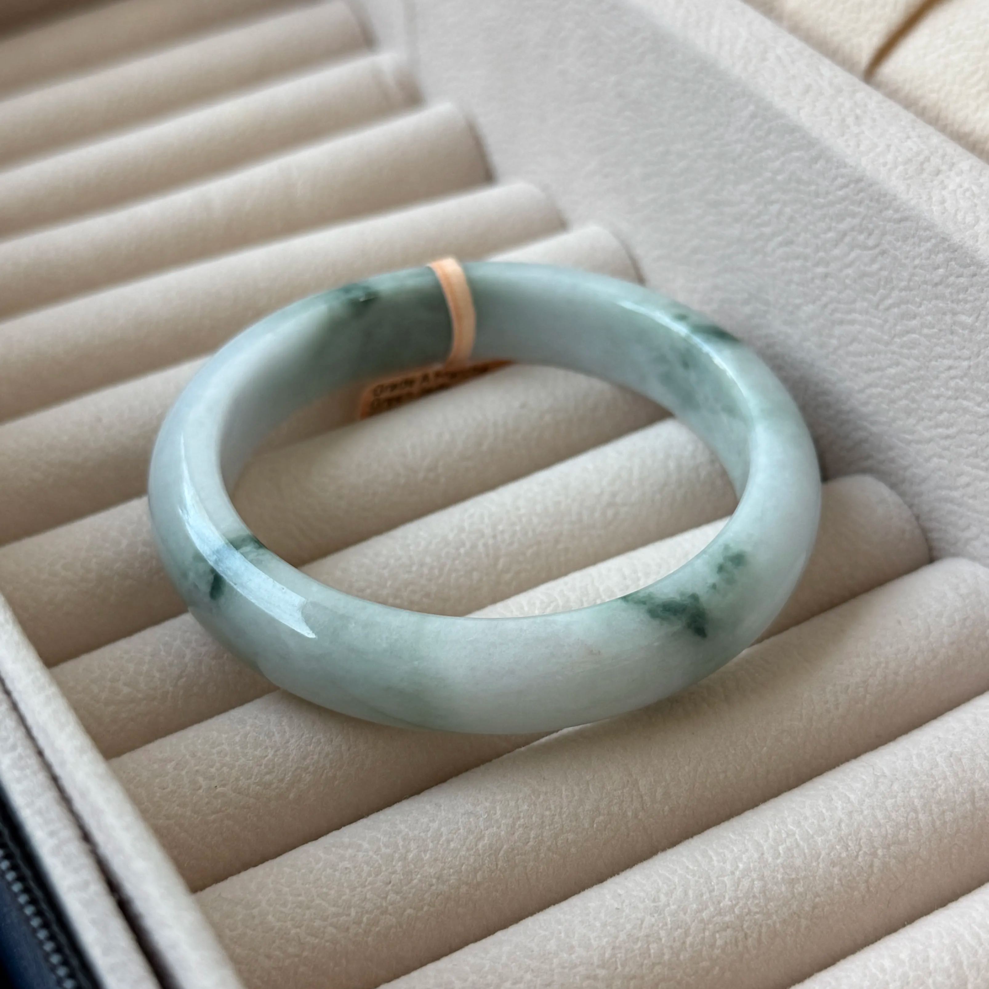 Grade A Matcha Green Jade Bangle - S57/56g