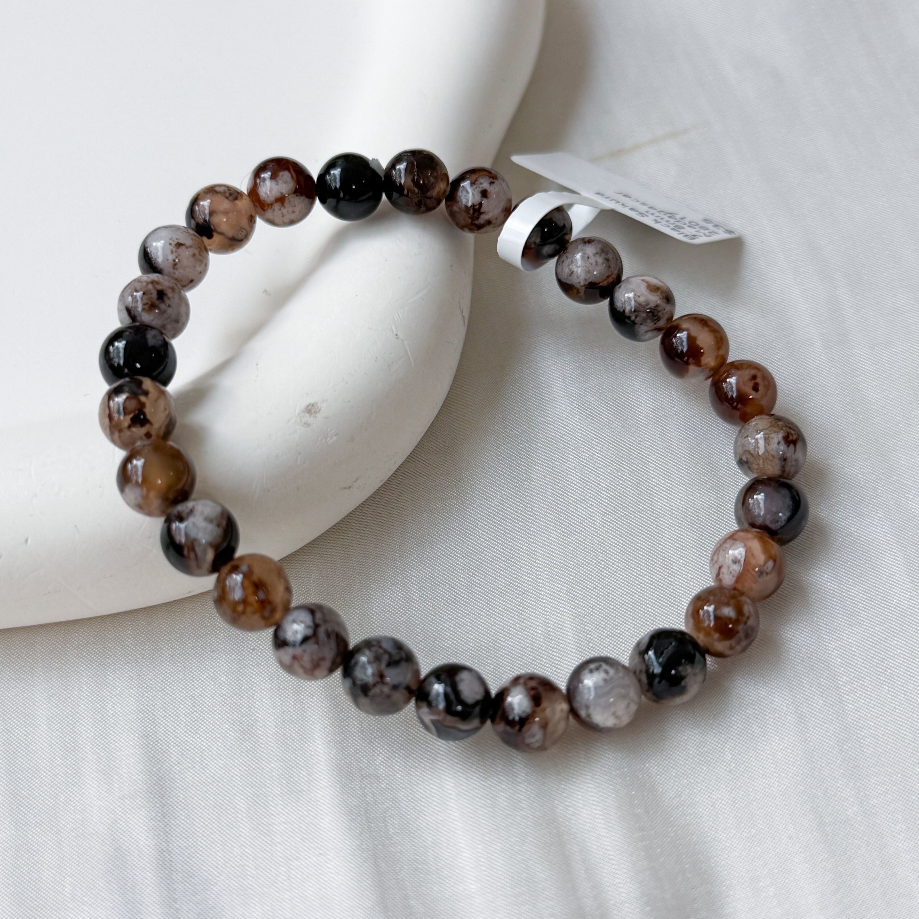 Black Sakura 7-8mm Bracelet