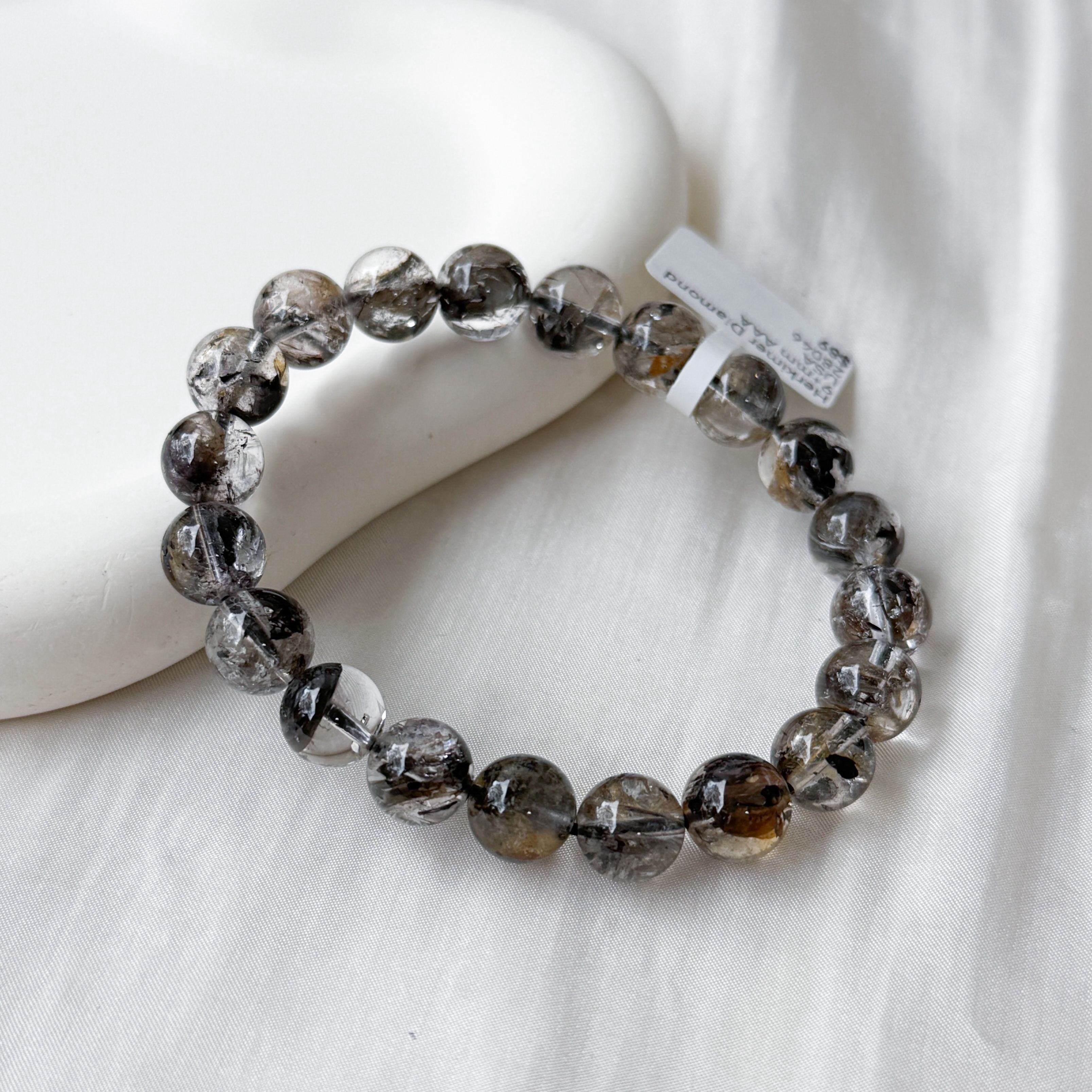 Herkimer Diamond 9+mm AAA Bracelet