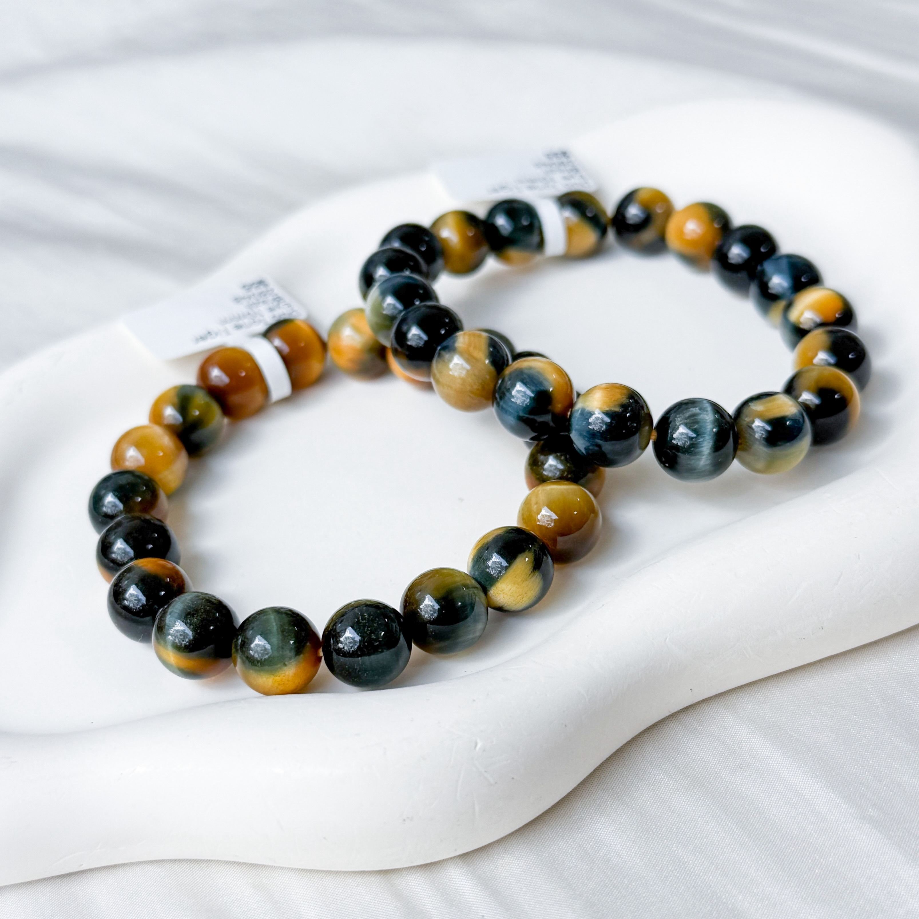 Duo Tone Tiger Eye 10mm Bracelet