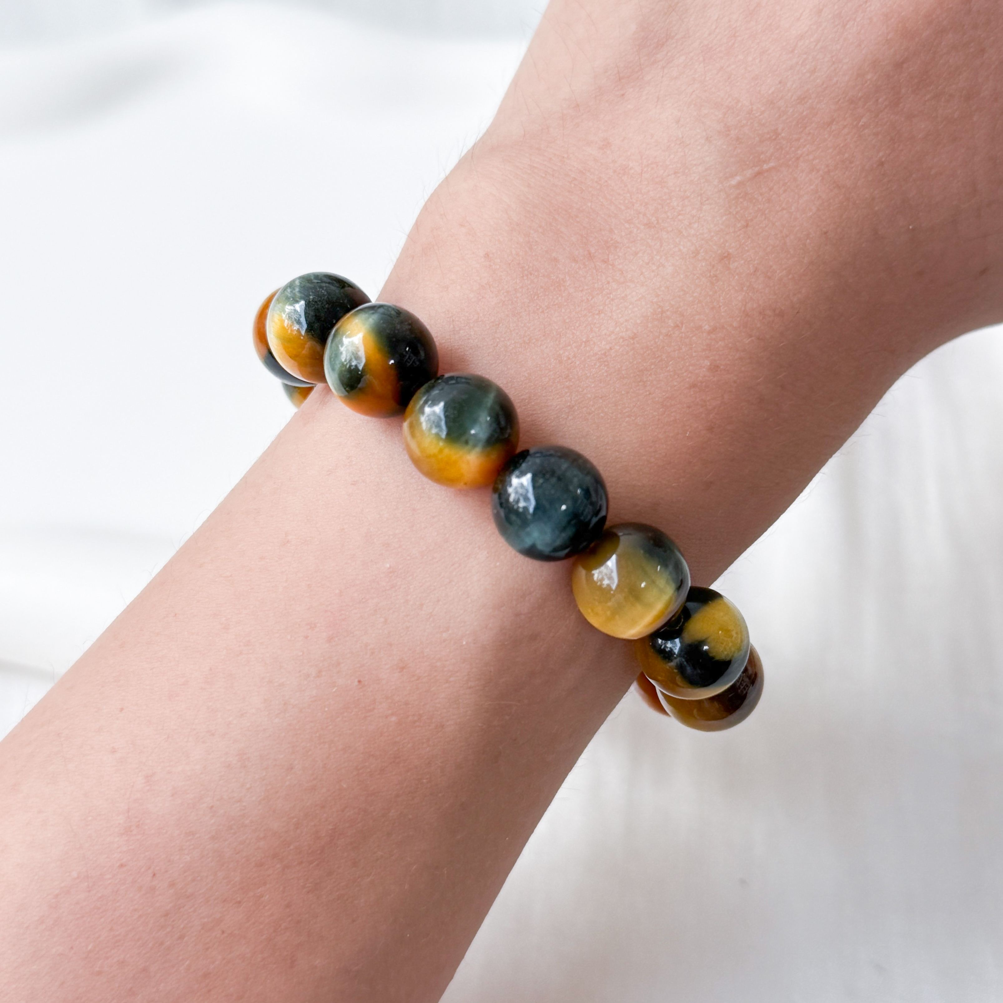 Duo Tone Tiger Eye 10mm Bracelet