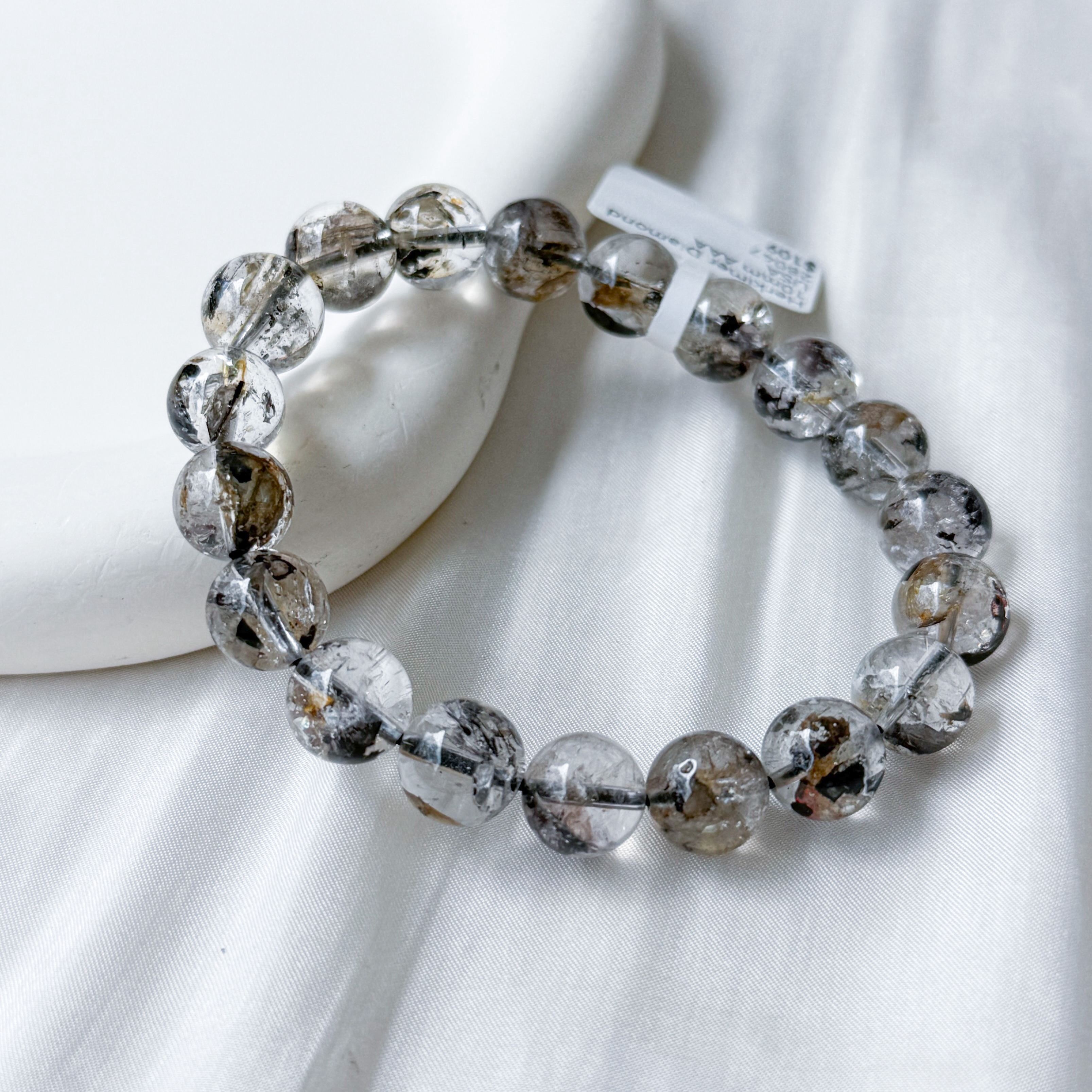 Herkimer Diamond 10mm AAA Bracelet