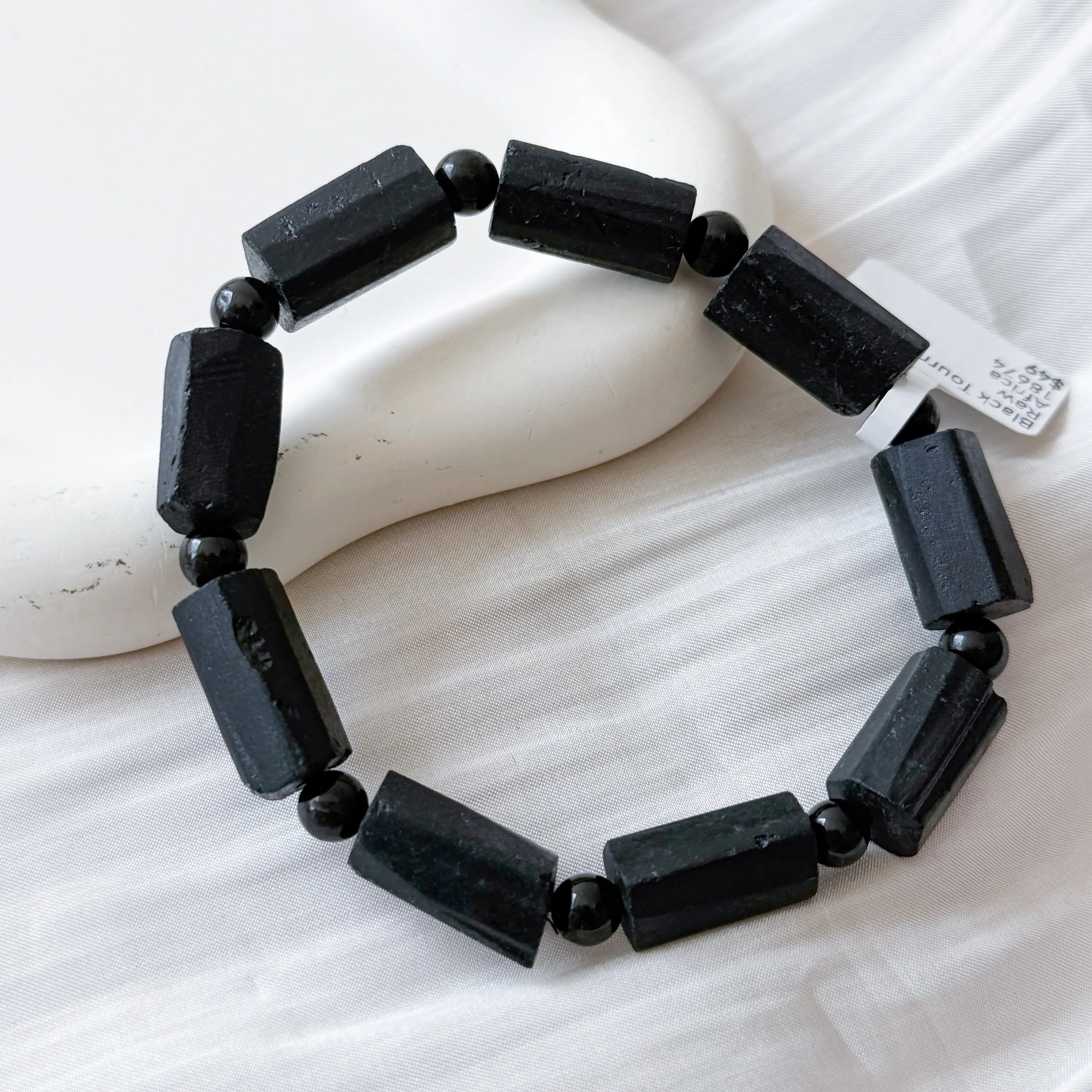 Black Tourmaline Raw Bracelet